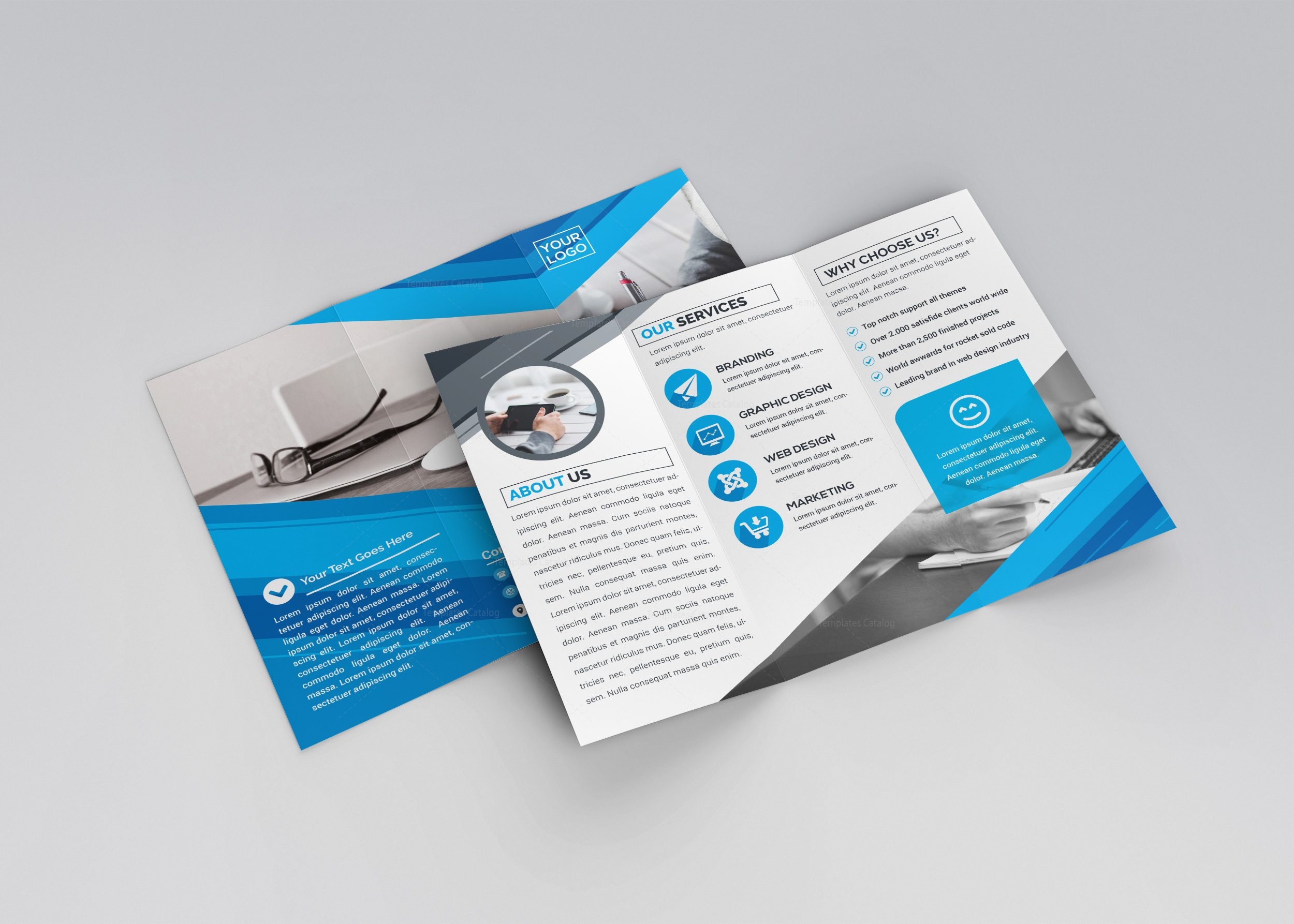 3 fold menu template