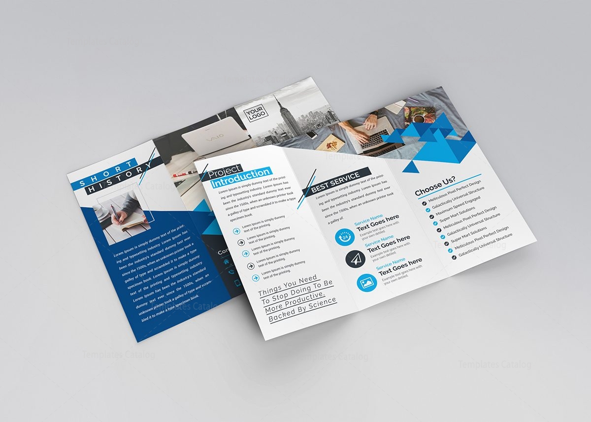 3 fold menu template