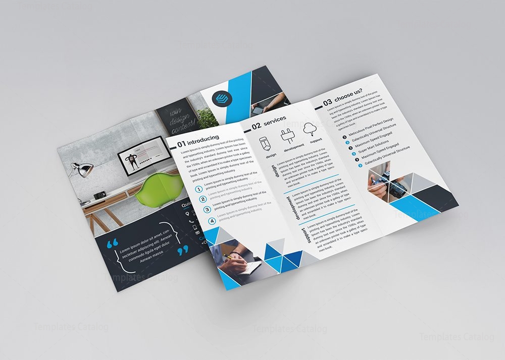 folded brochure