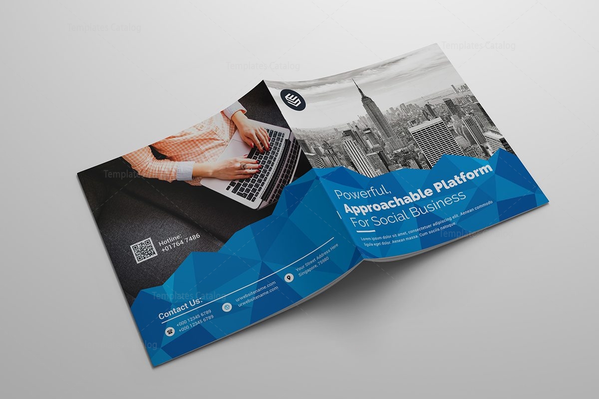 excellent square corporate brochure template 000615 template catalog