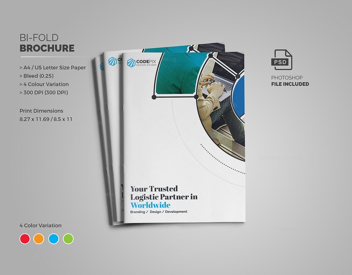 fancy stylish bi fold brochure template 000727 template catalog