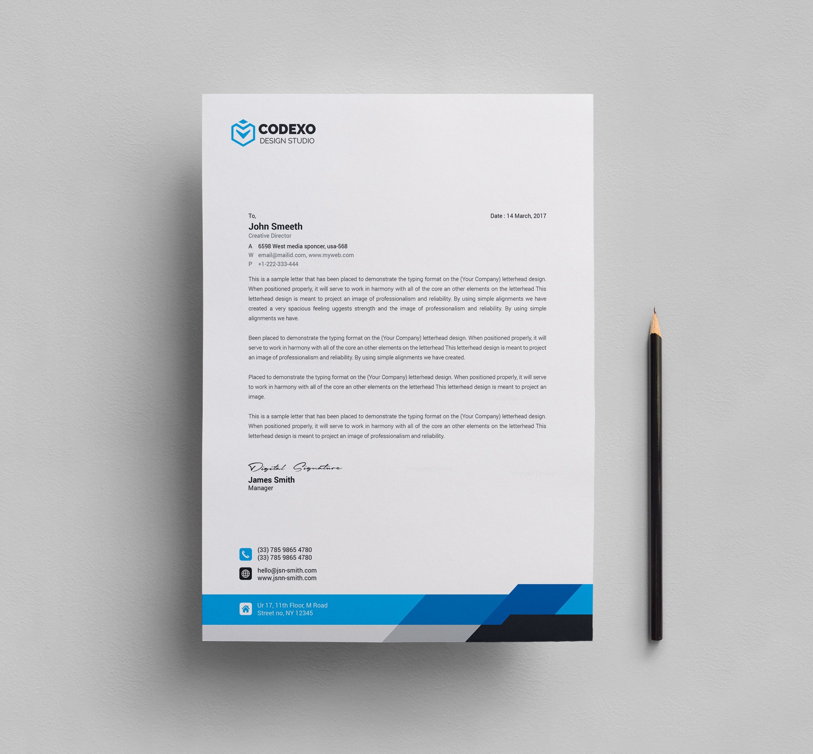 letterhead stationery templates