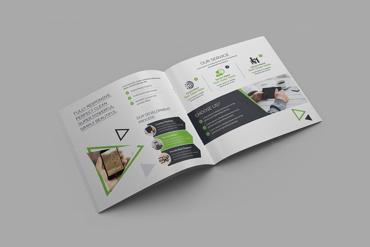 iris plain corporate bi fold brochure template 000800 plain brochure template