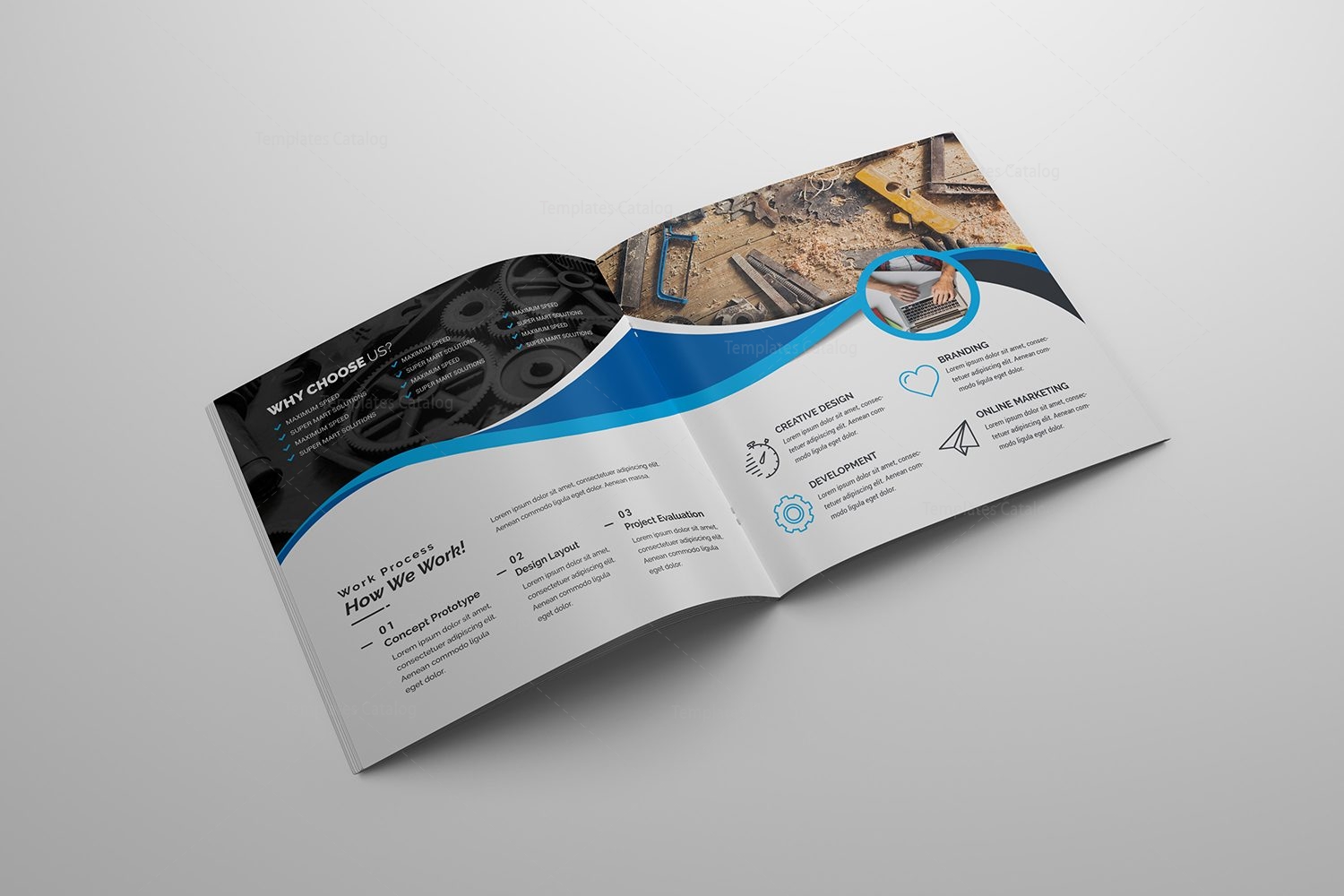 two fold brochure template