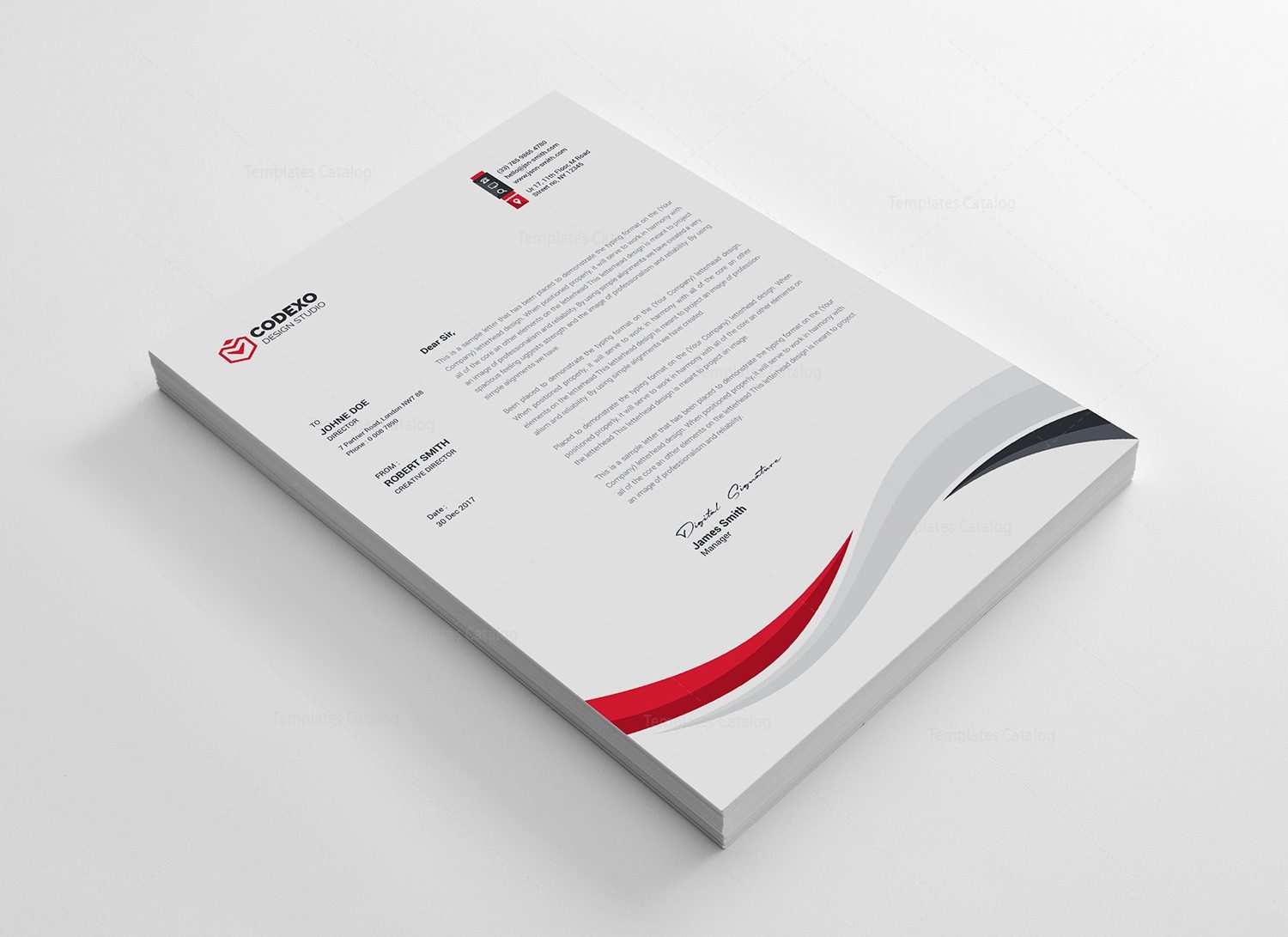 modern letterhead designs