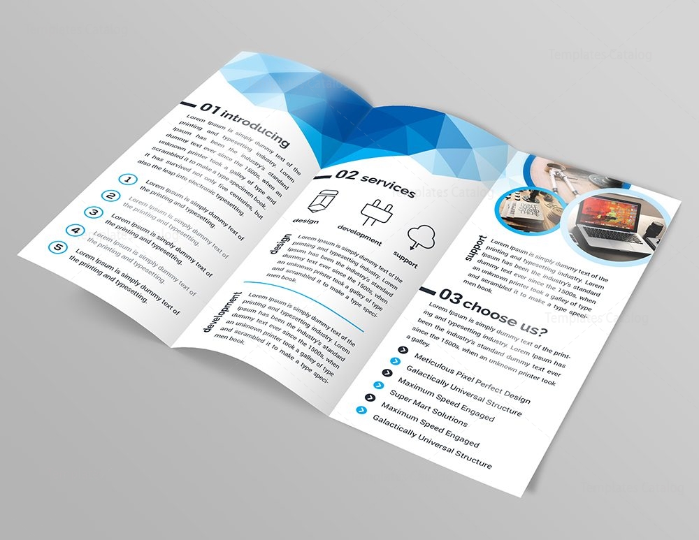 3 part brochure template