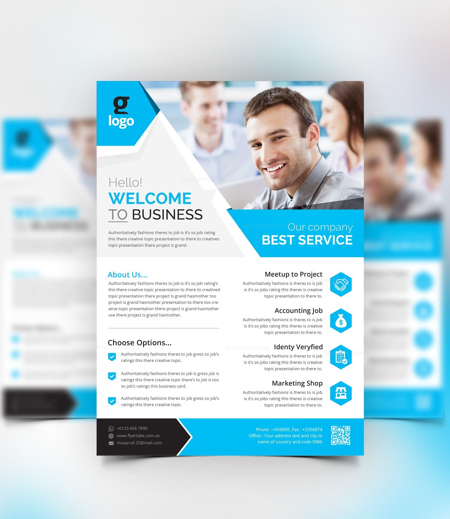 aether stylish corporate flyer template 000981 template catalog