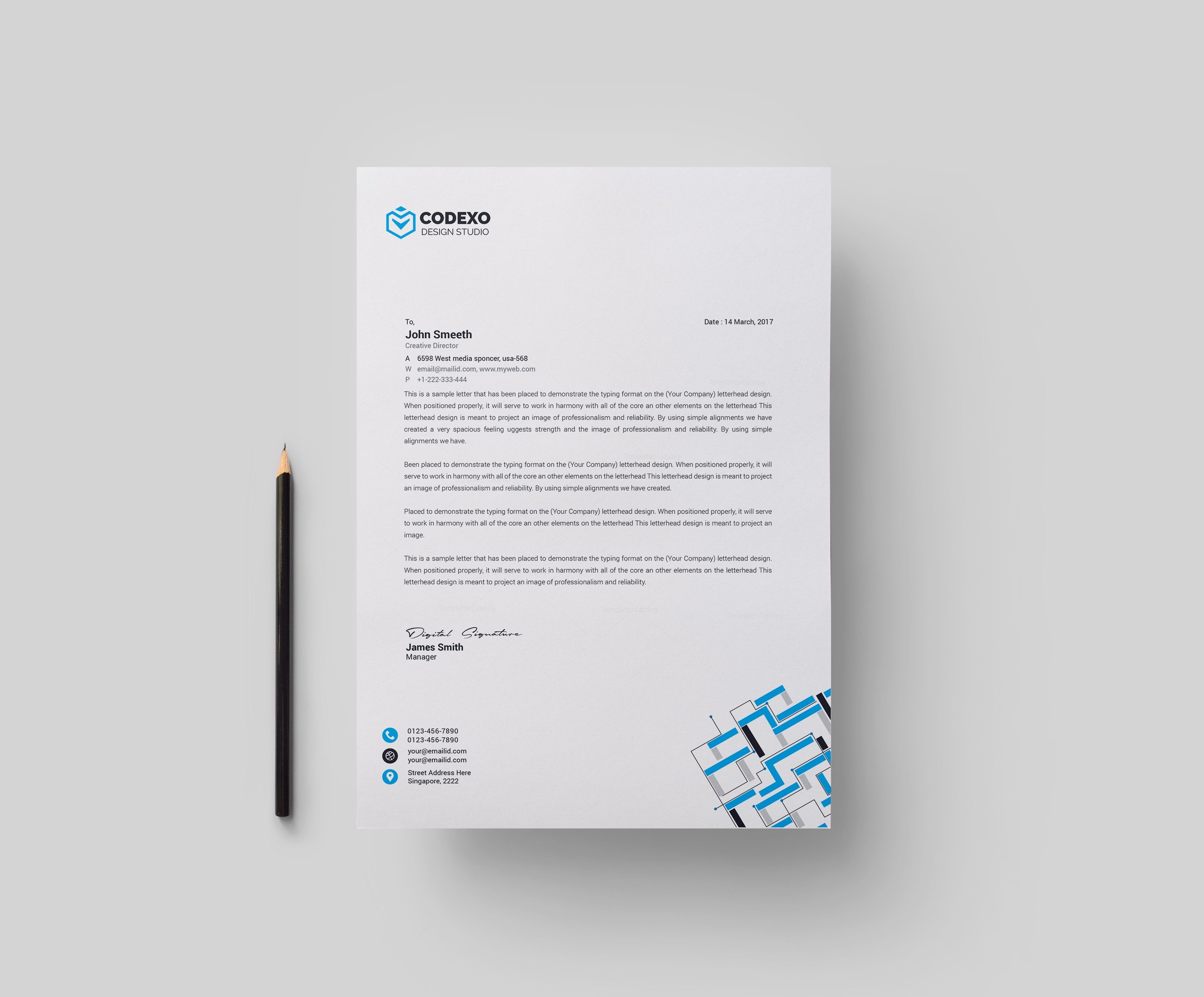 modern letterhead design
