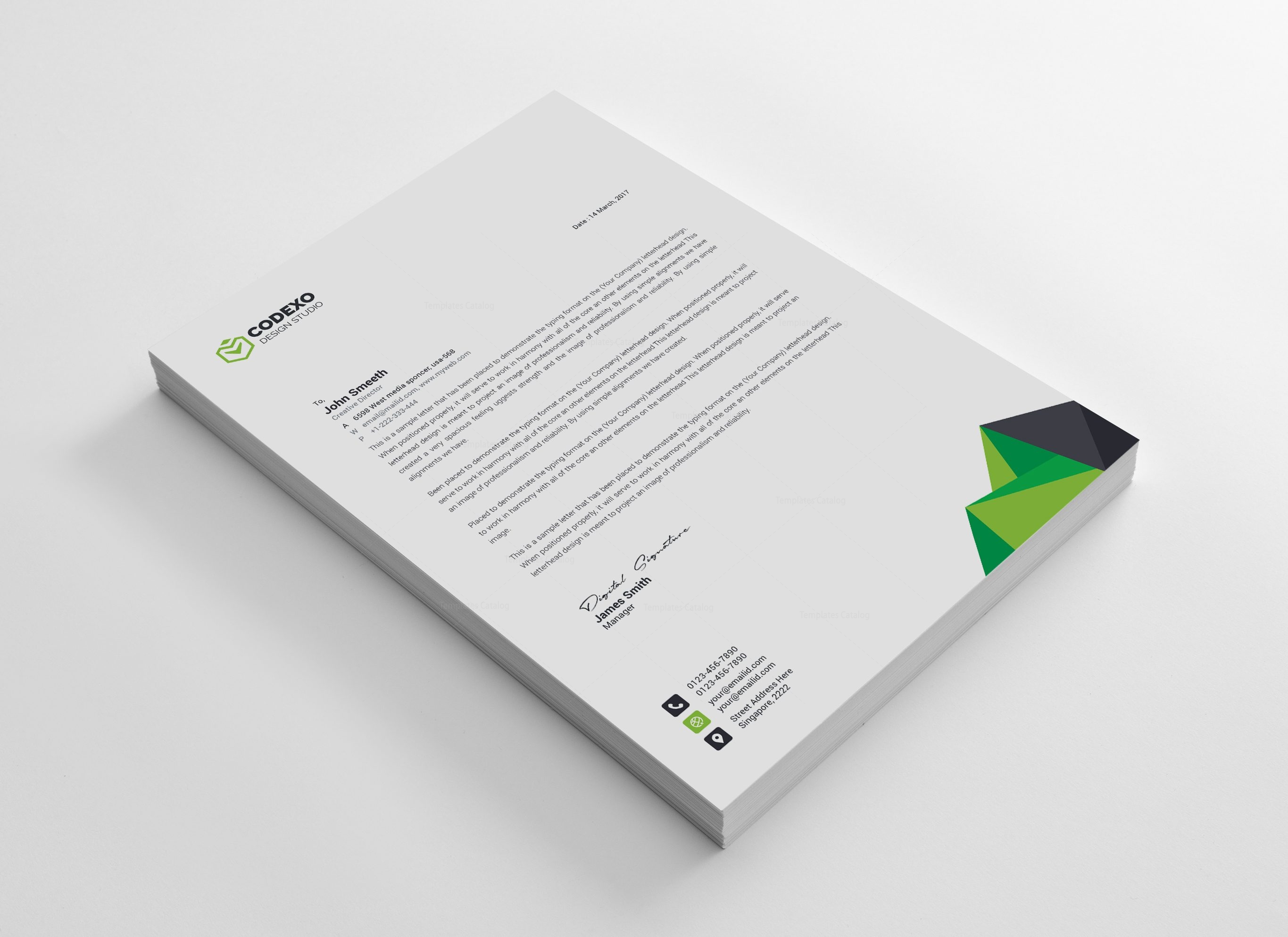 modern letterhead template
