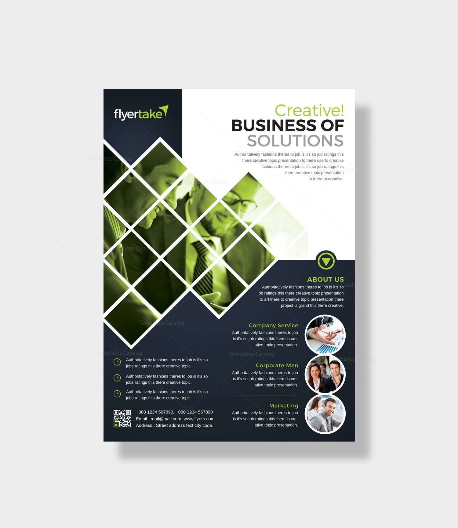 caerus stylish corporate flyer template 000986 template catalog