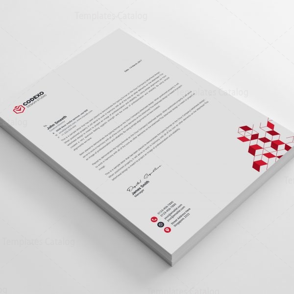 cubes modern corporate letterhead template 4