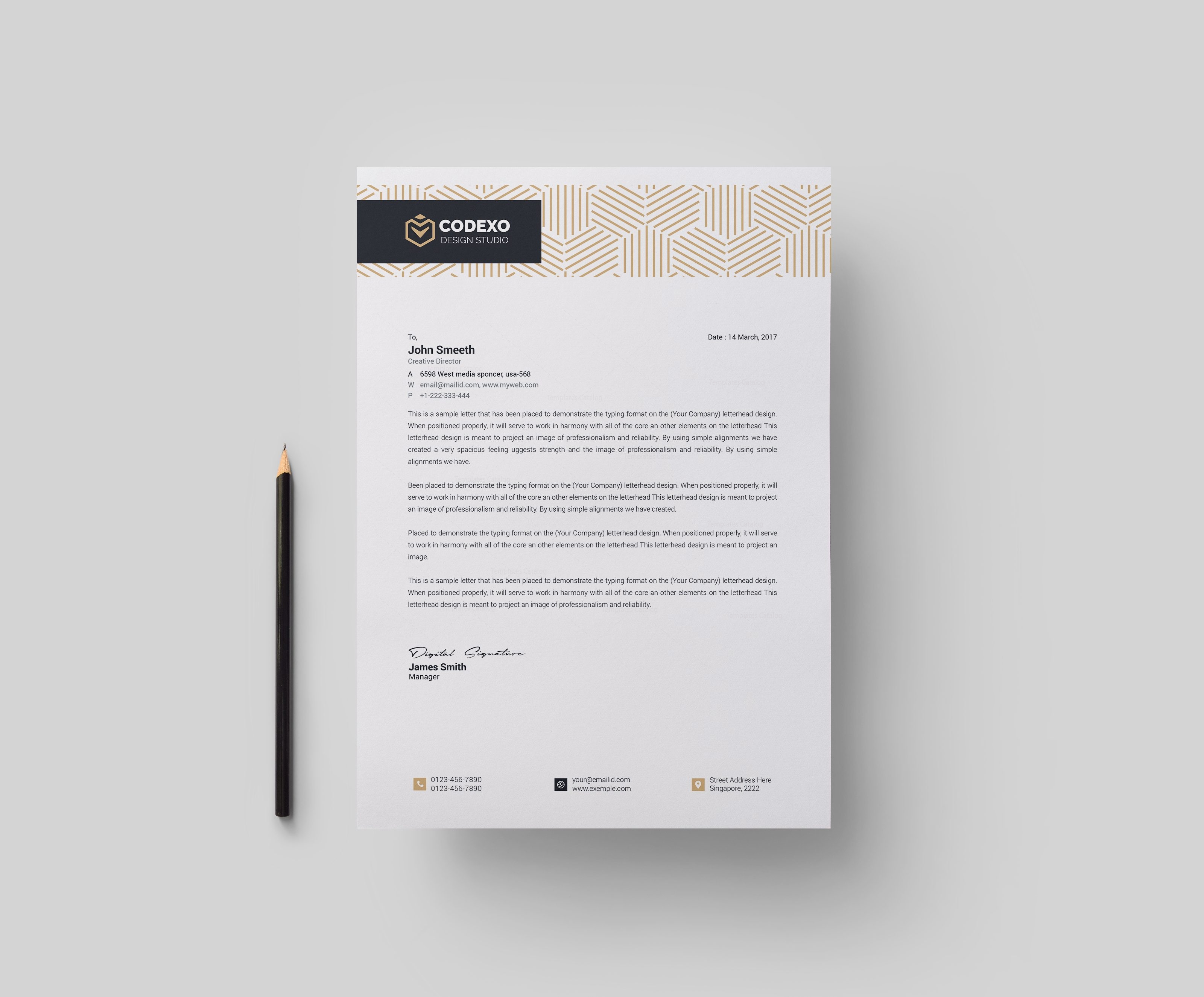 letterhead sample format