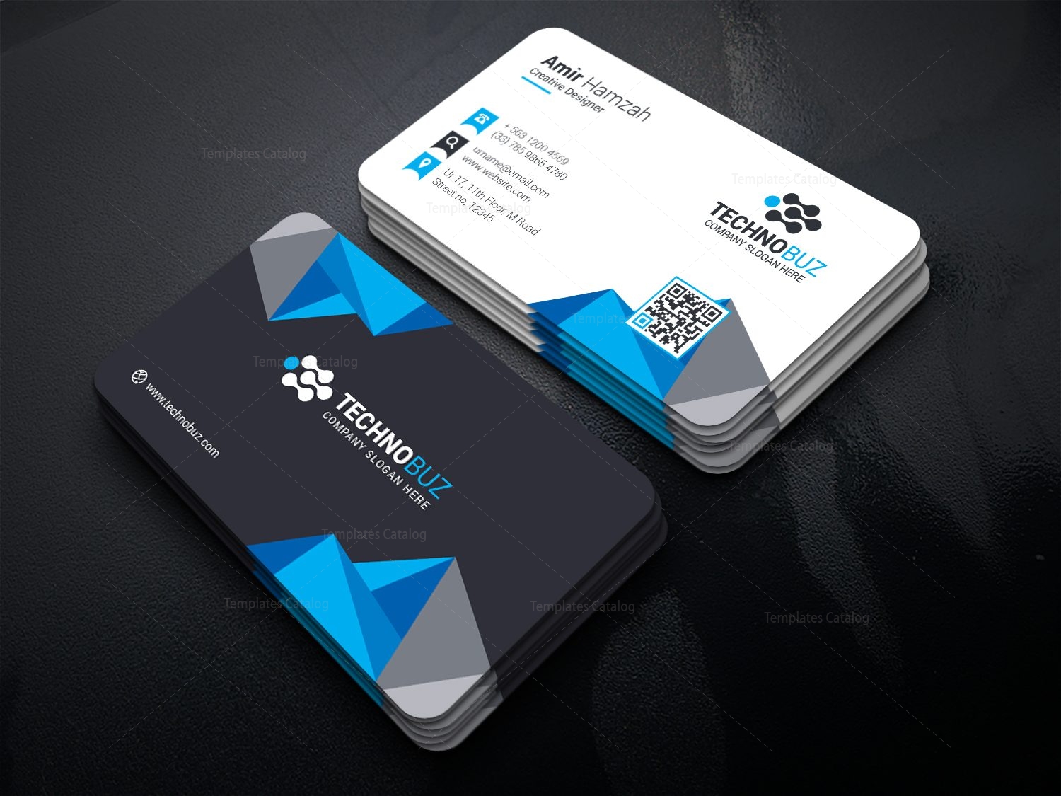 diamond premium stylish business card template 000813 template catalog