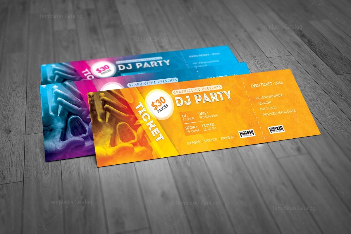 <strong>Adobe Acrobat Event Ticket Templates</strong> | FREE Download at ... Party ticket template