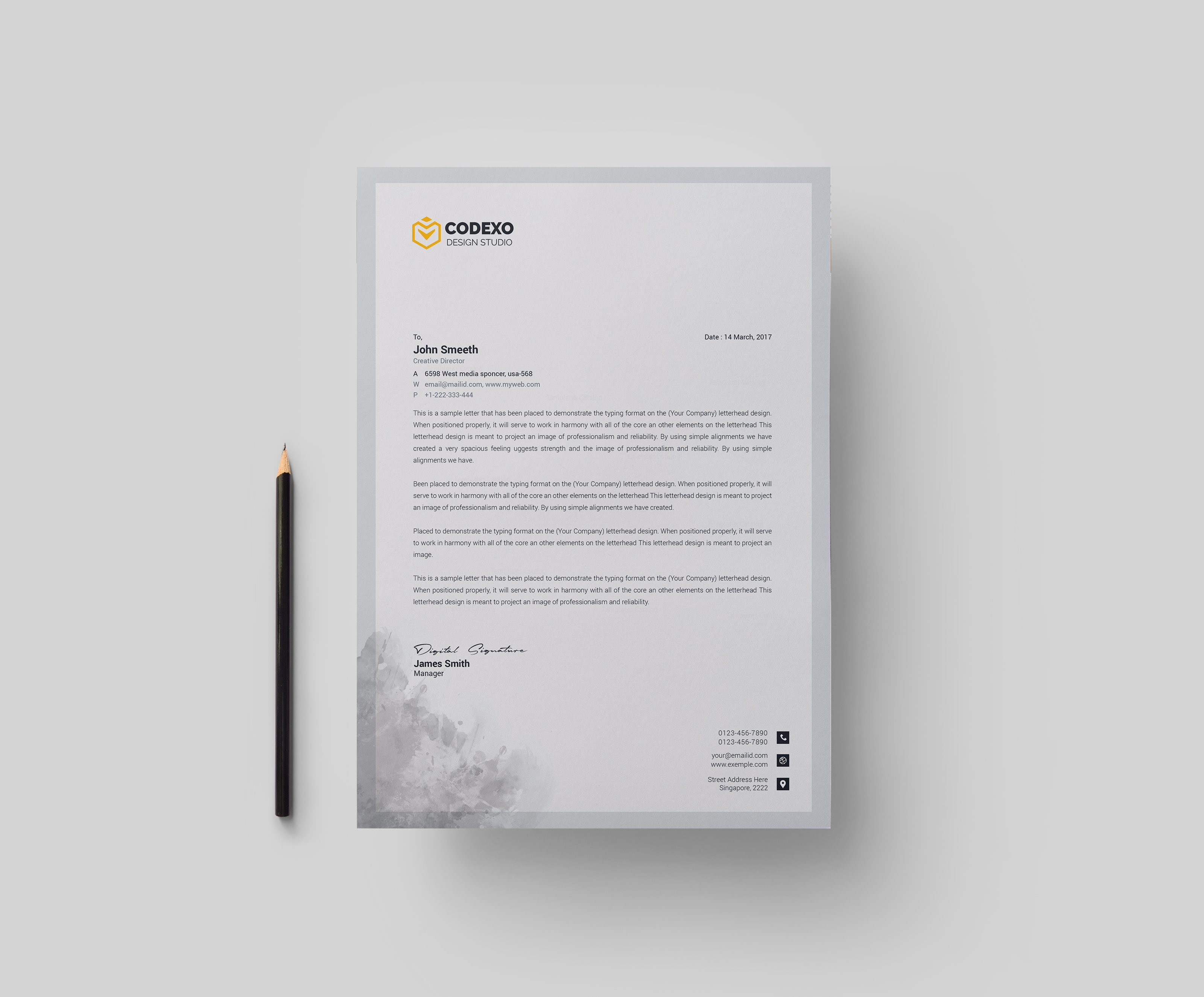 the letterhead