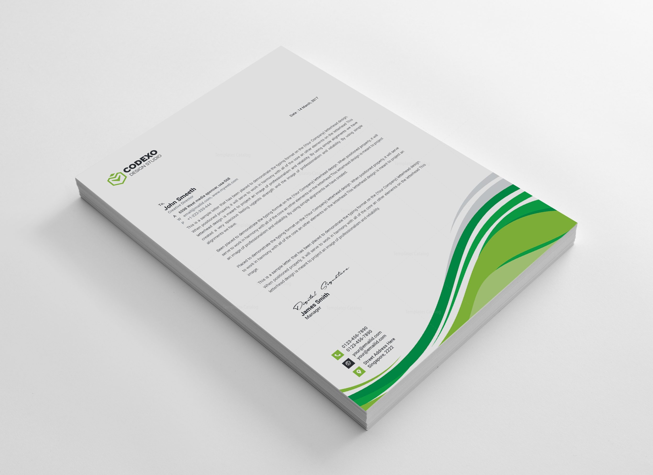 modern letterhead template