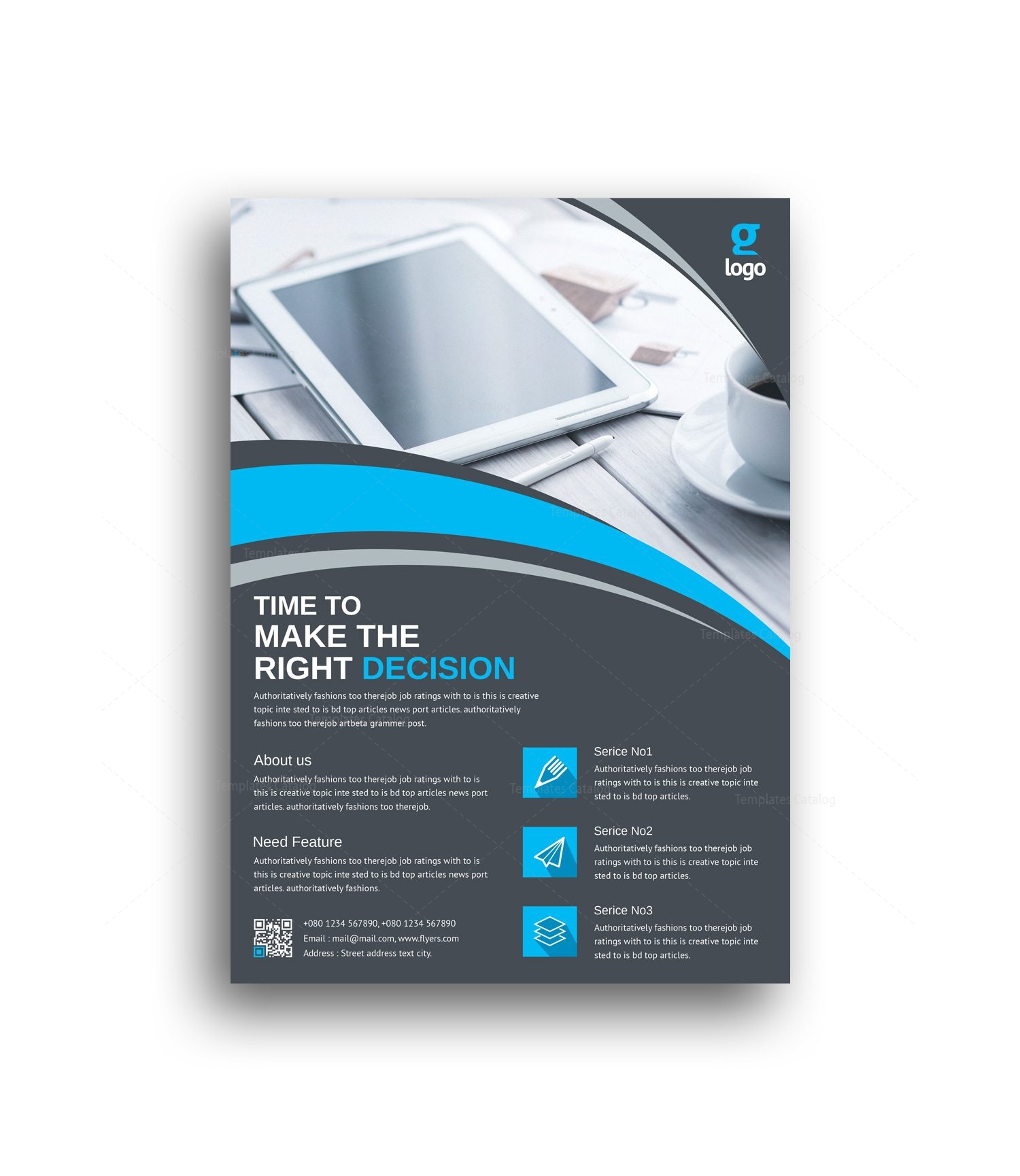 kratos professional corporate flyer template 0010001 template catalog how to make an email flyer