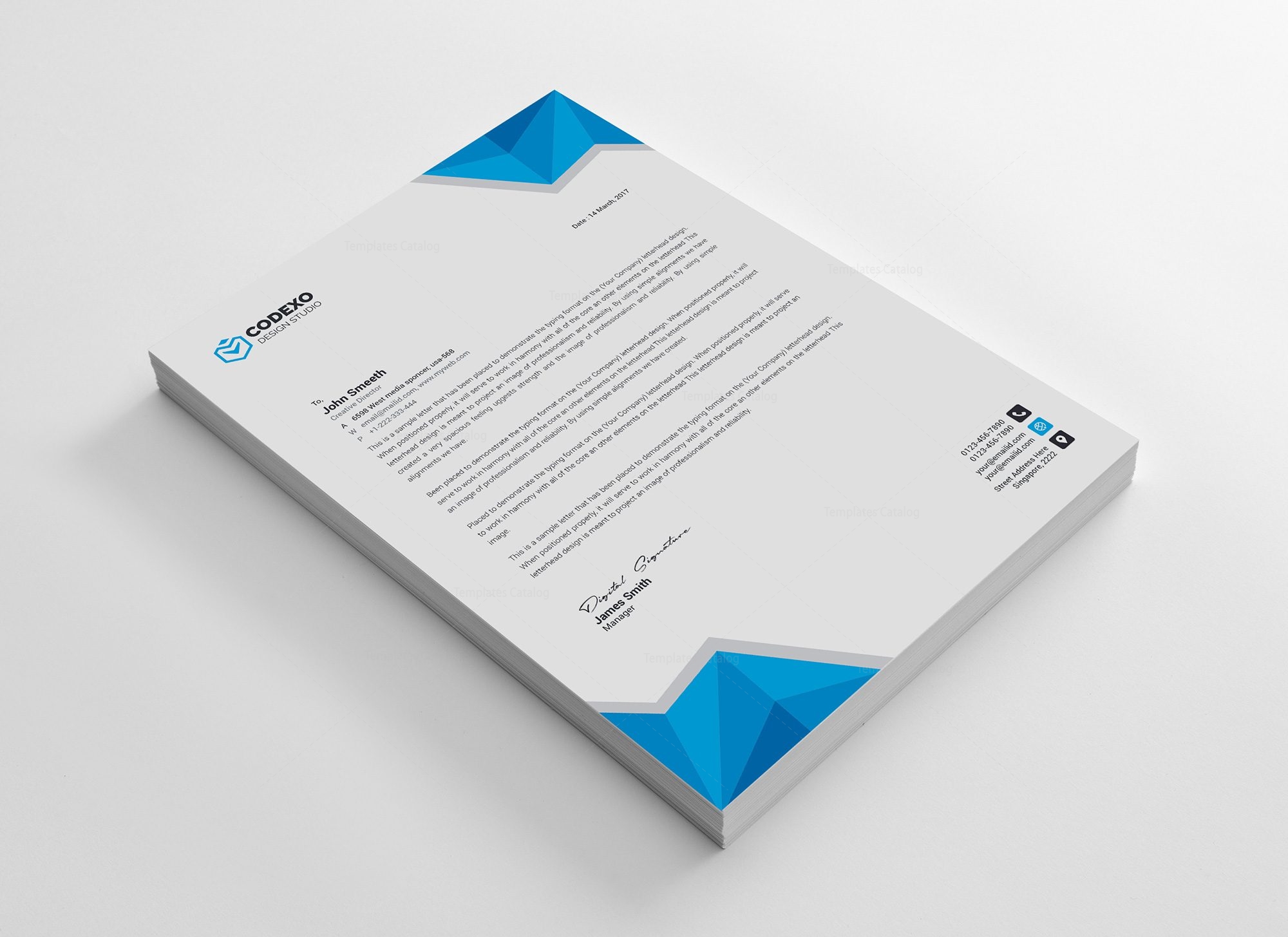 leo professional letterhead template 000830 template catalog professional letterhead template