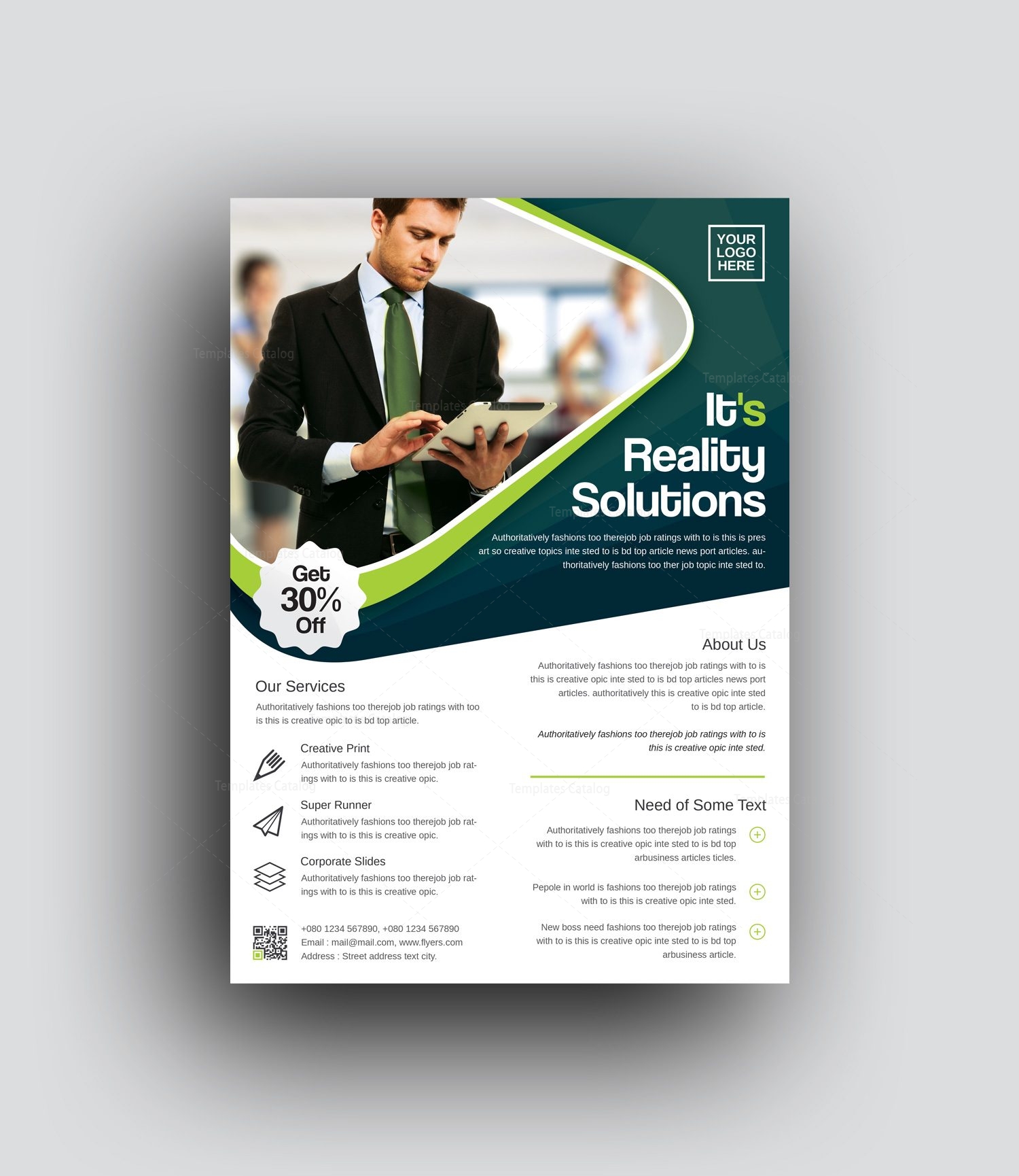 oceanus professional corporate flyer template 0010006 template catalog