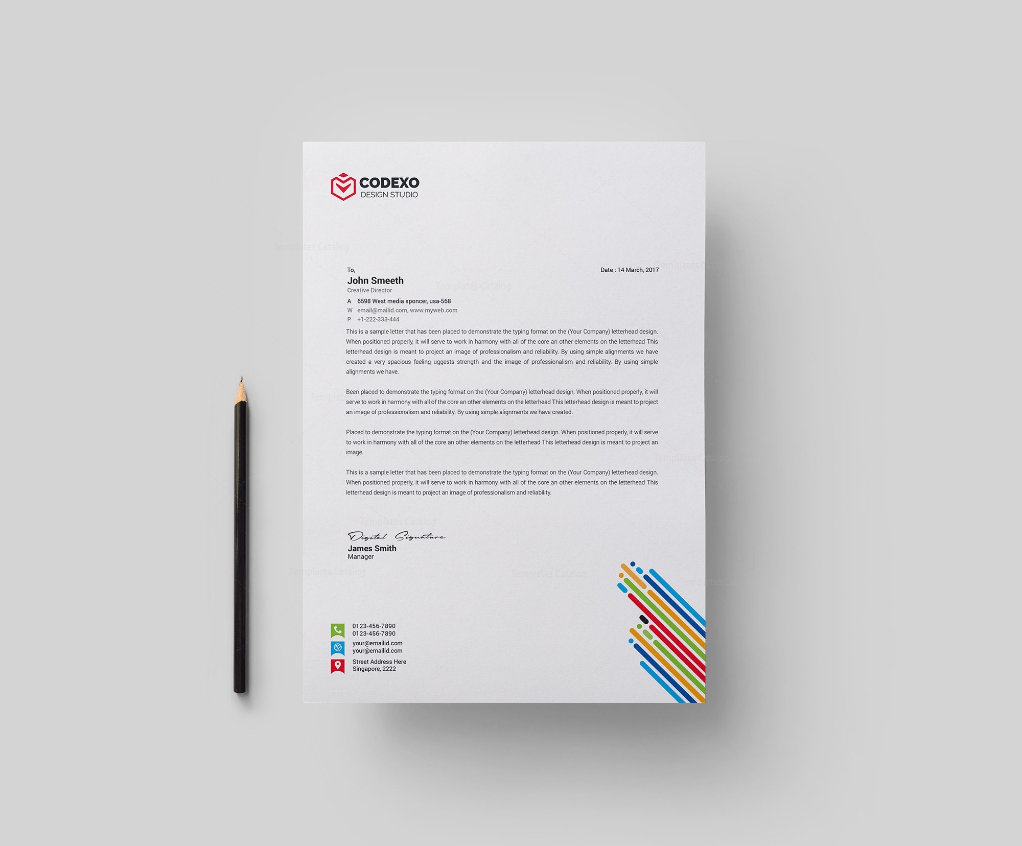 professional letterhead format
