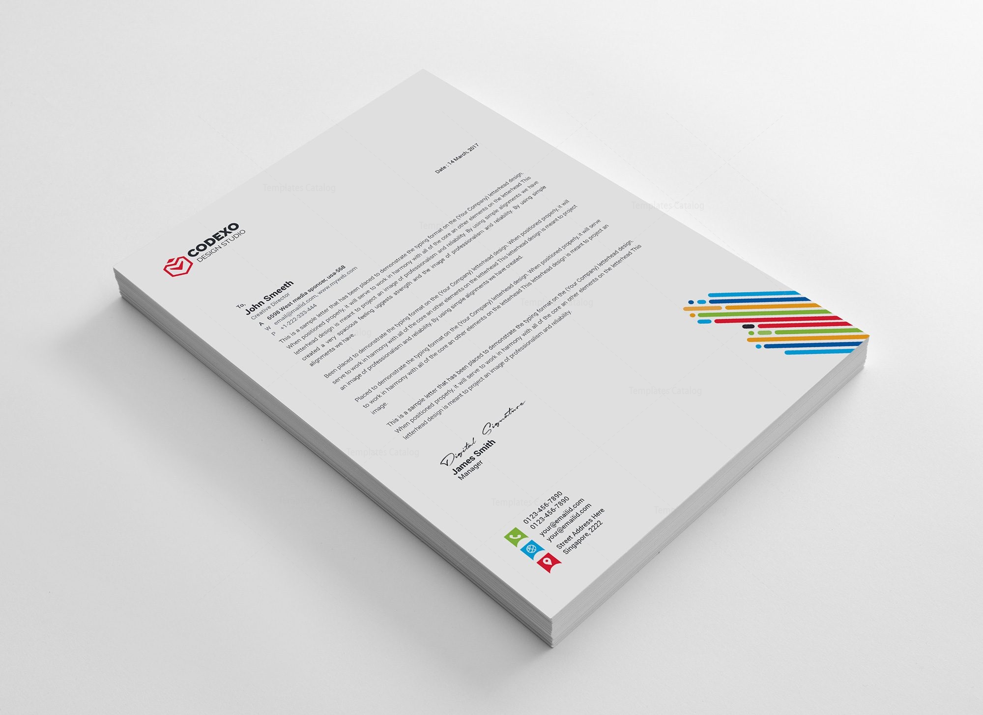palette professional letterhead template 000832 template professional stationery templates