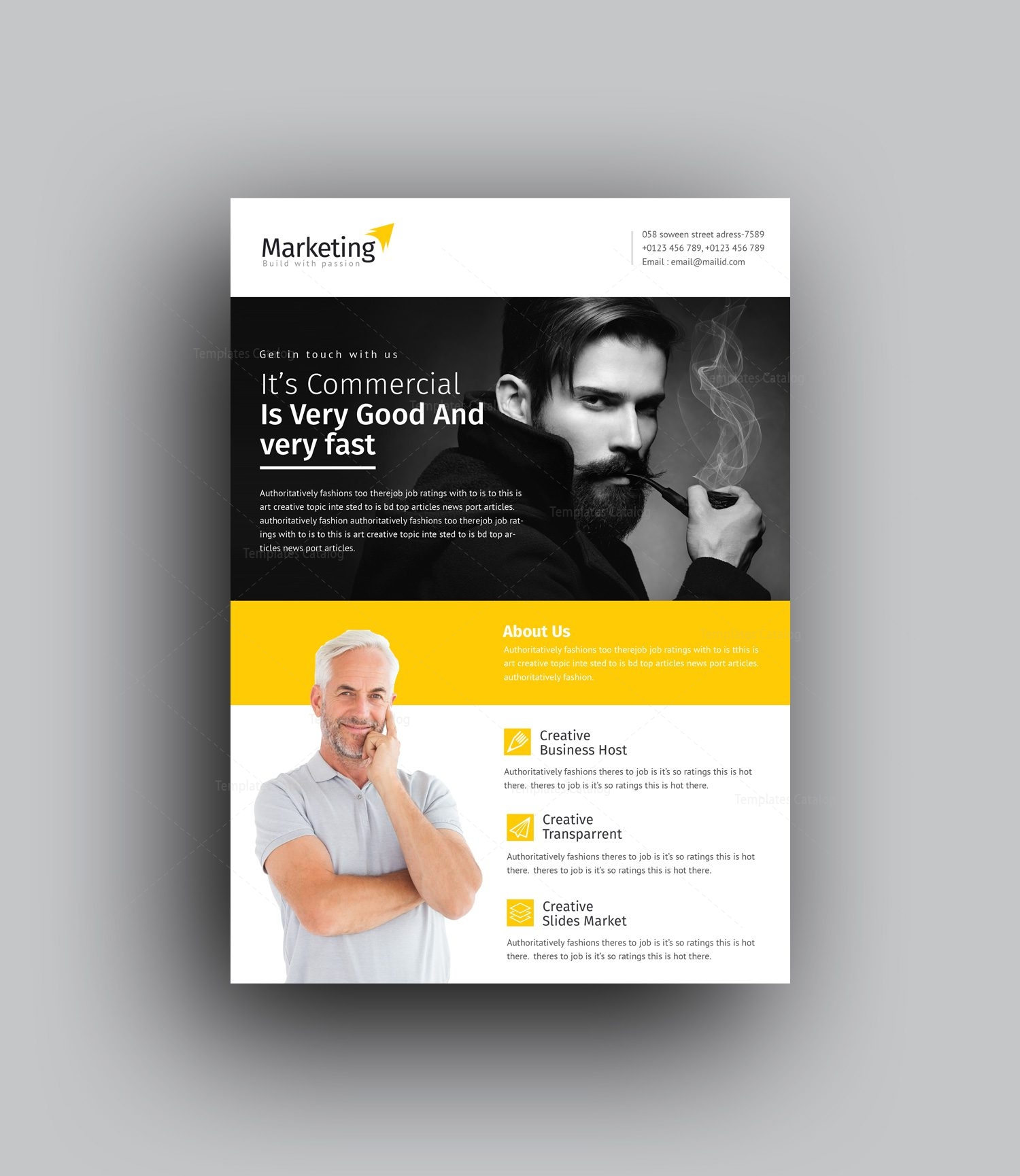 pallas professional corporate flyer template 001007 template catalog