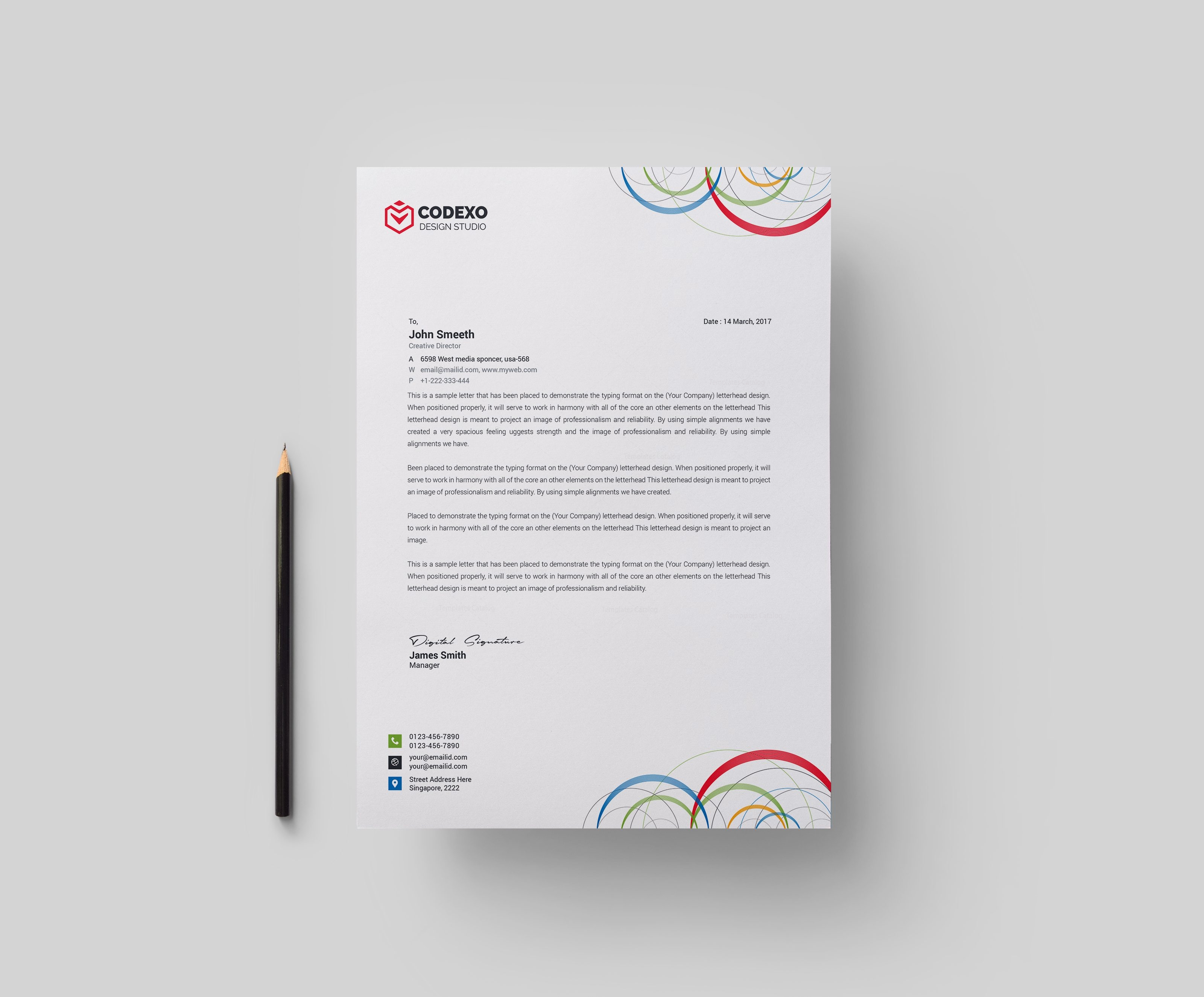 the letterhead