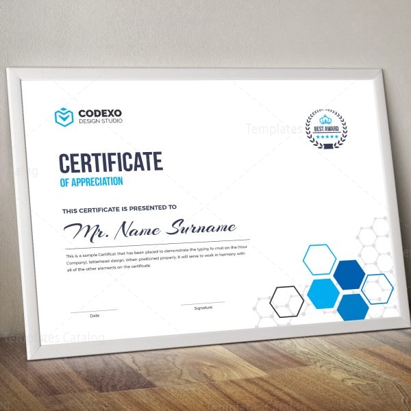 top rated elegant corporate certificate template 000854 template