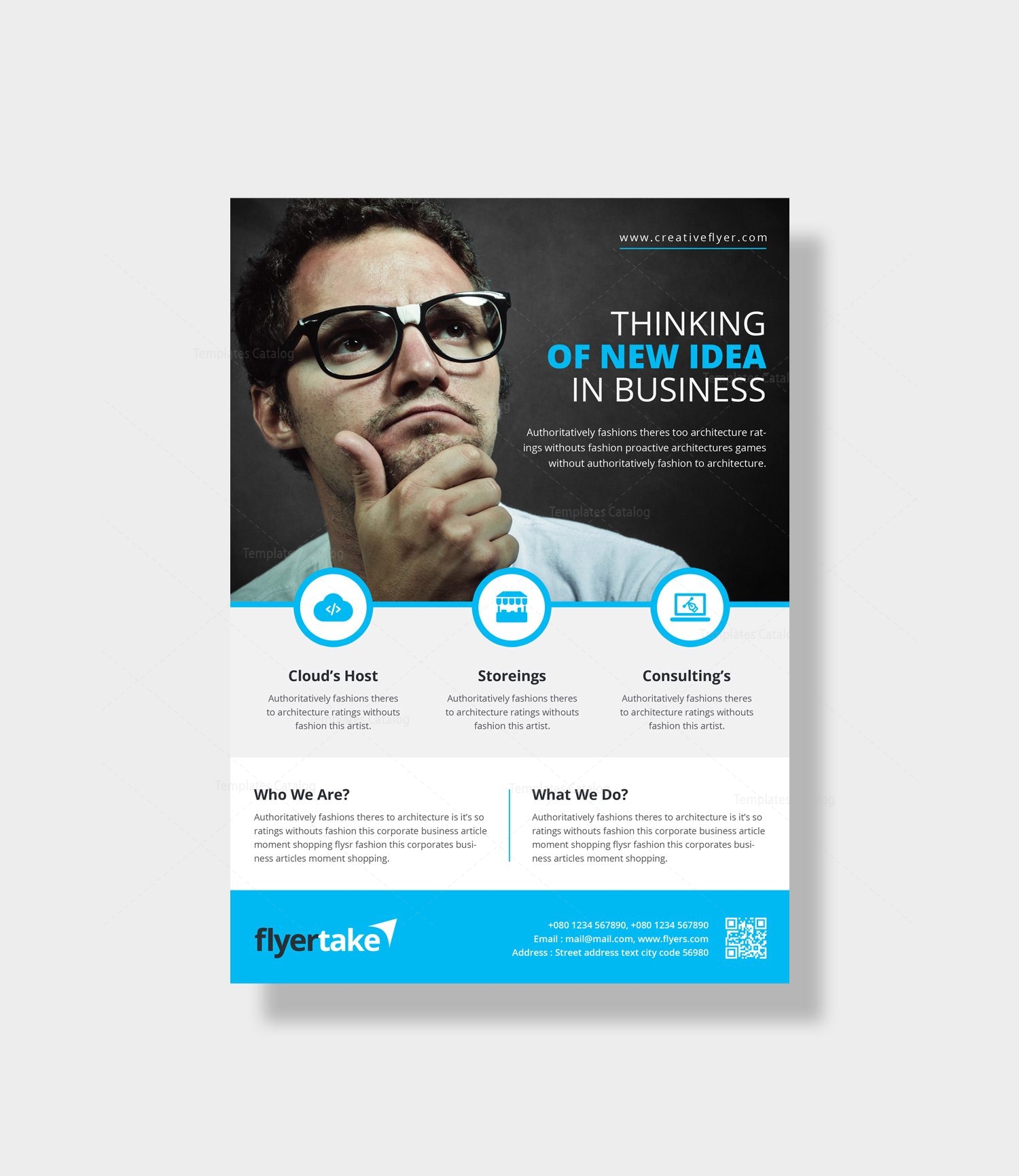 zeus elegant corporate flyer template 000961 template catalog