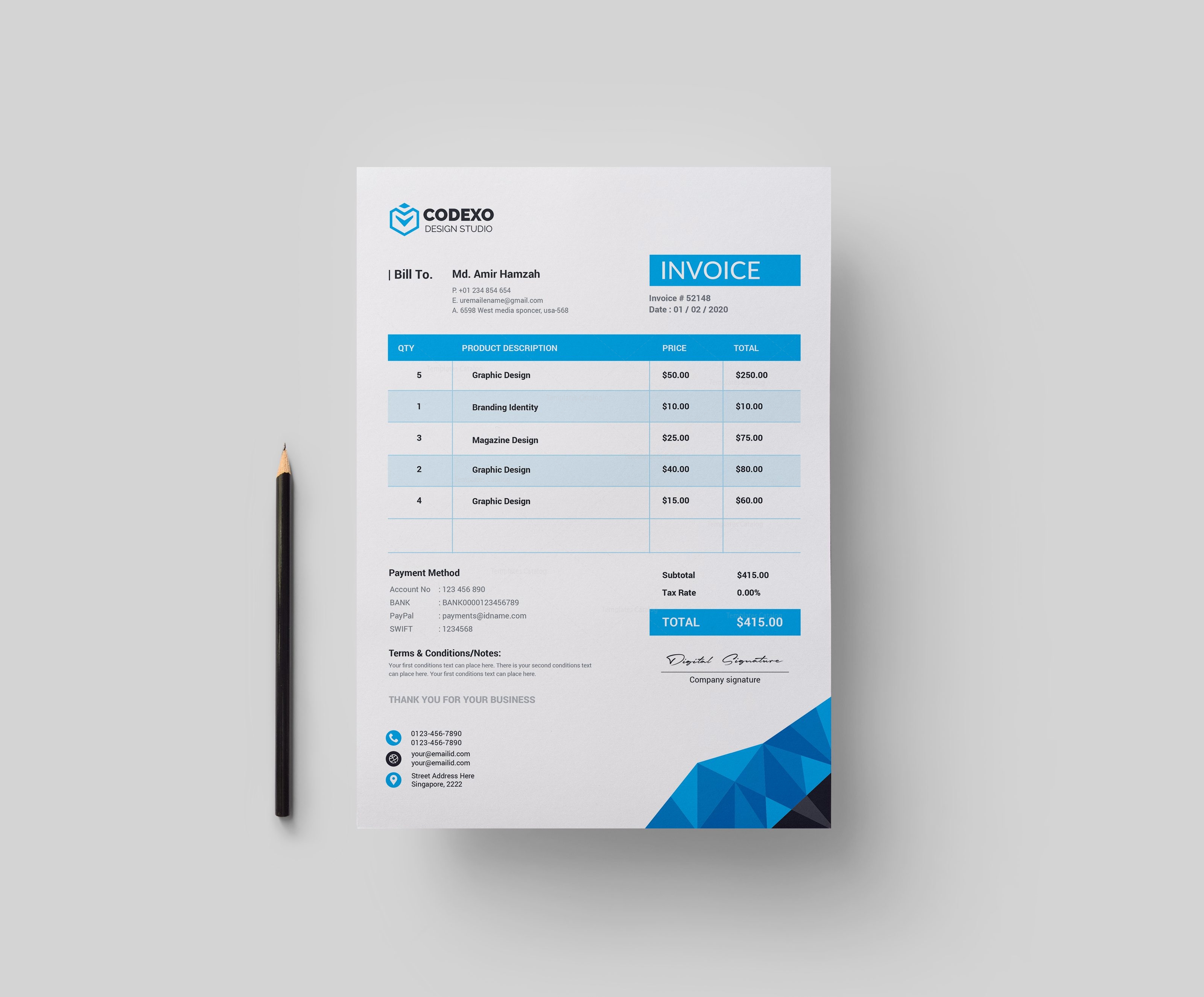 zeus premium corporate invoice template 000823 template catalog