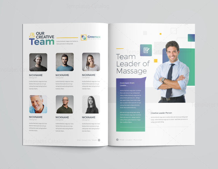16 pages minimalist elegant corporate brochure template 001195