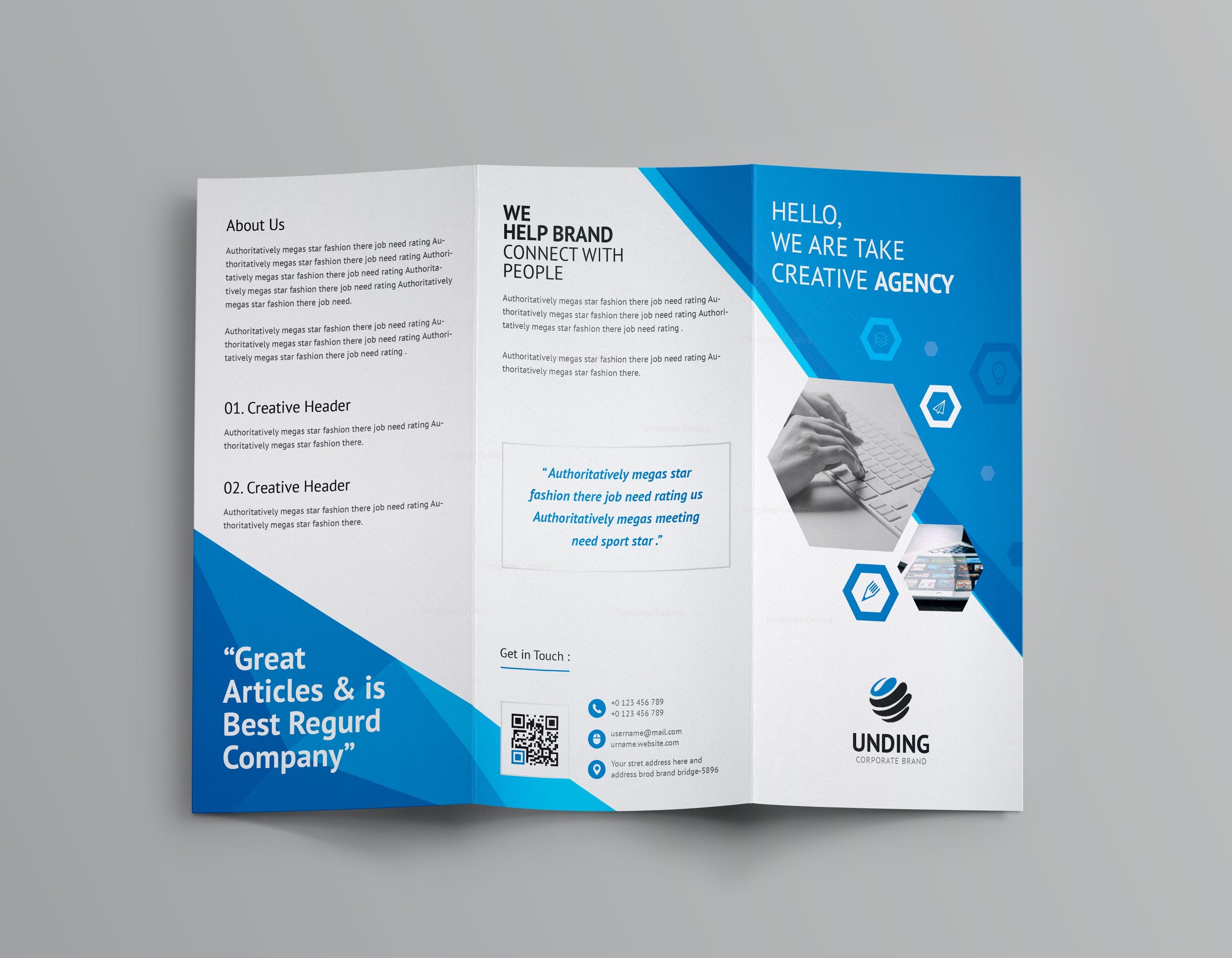 Aeolus Corporate Tri Fold Brochure Template 001159 Template Catalog
