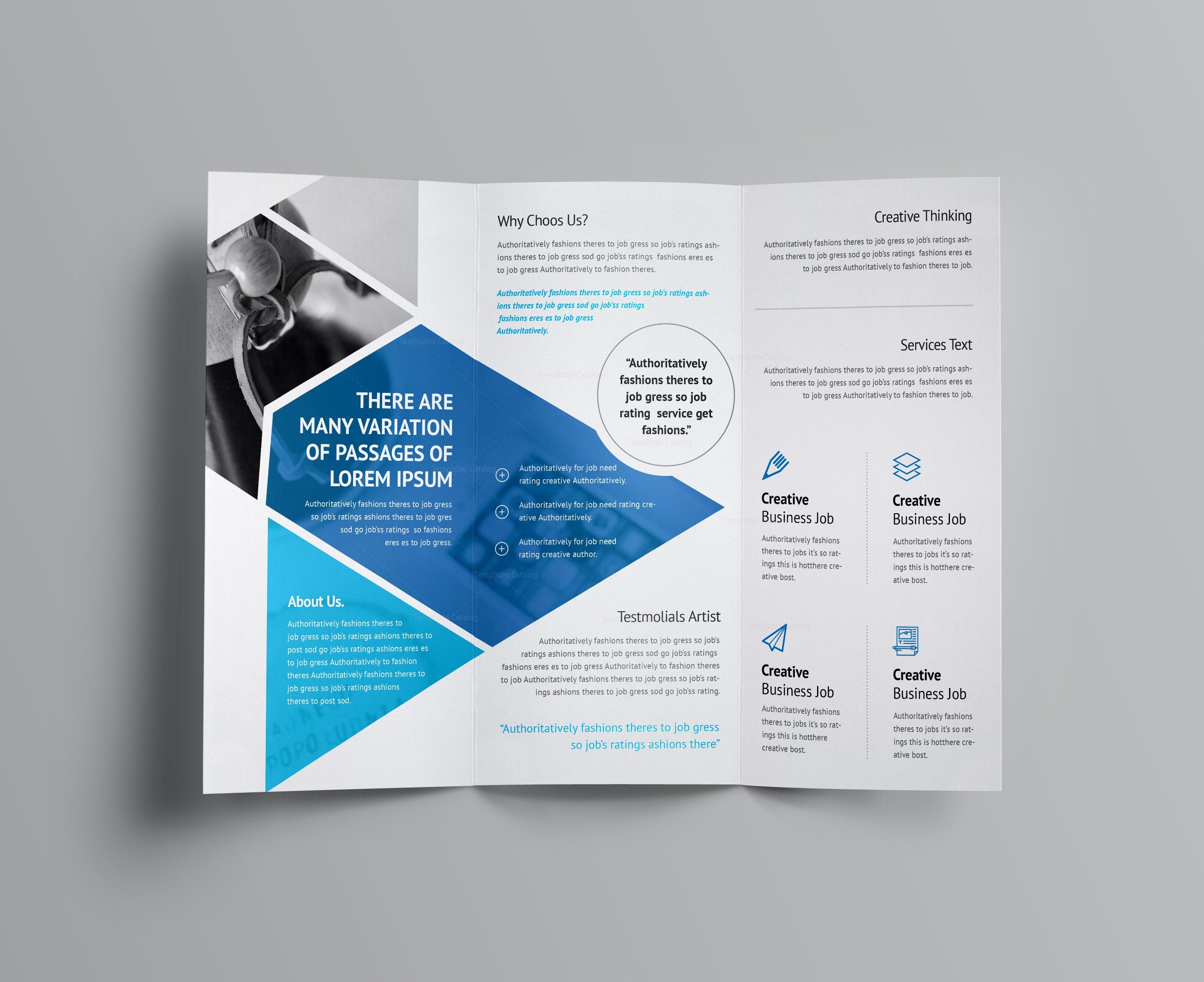corporate tri fold brochure template