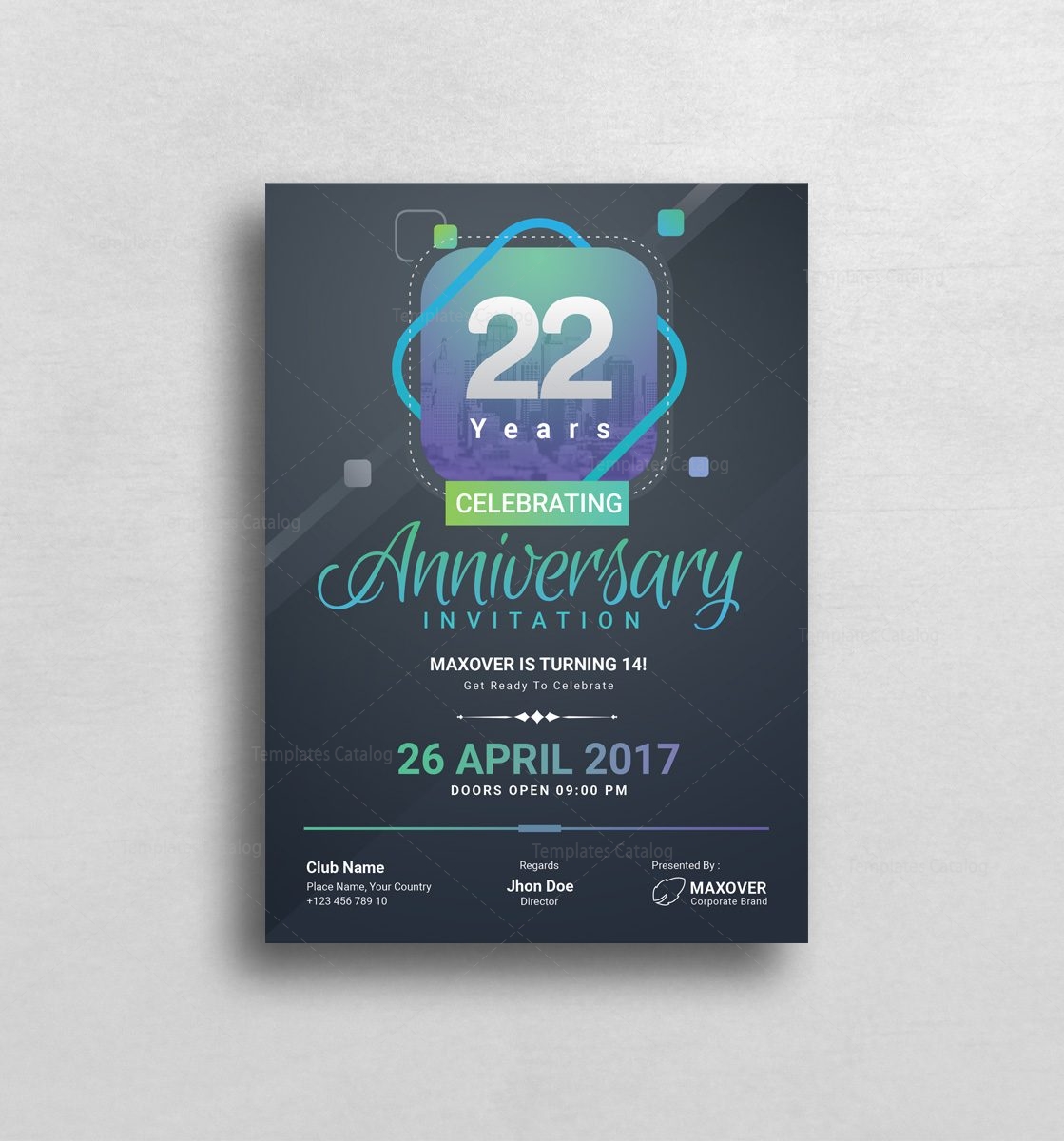 anniversary templates