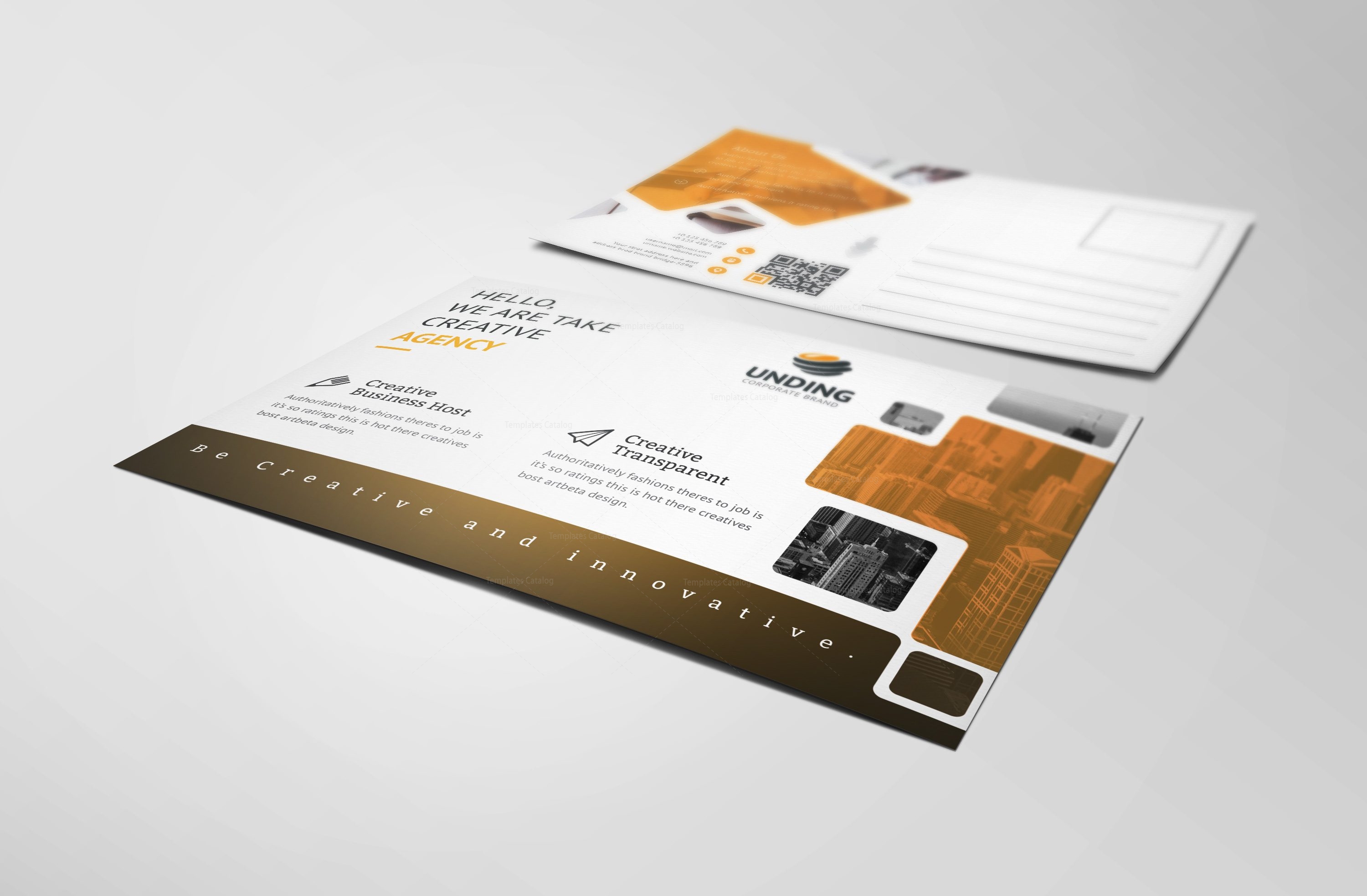 ares modern elegant postcard template 3