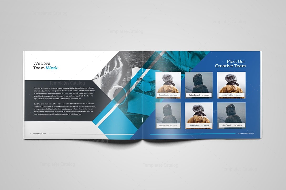 ares professional 16 pages landscape magazine template 001106