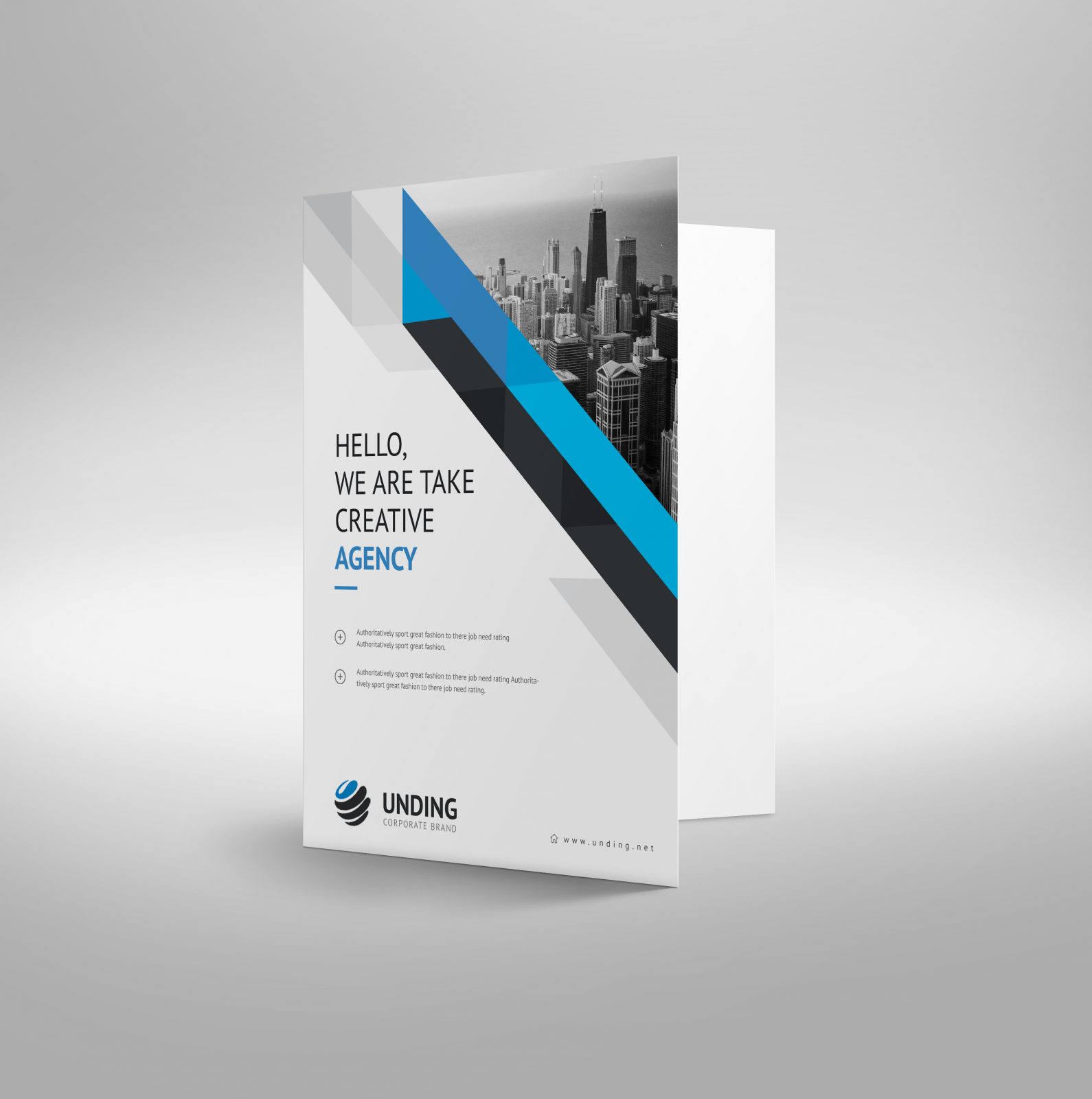 aristaeus modern corporate presentation folder template folders templates