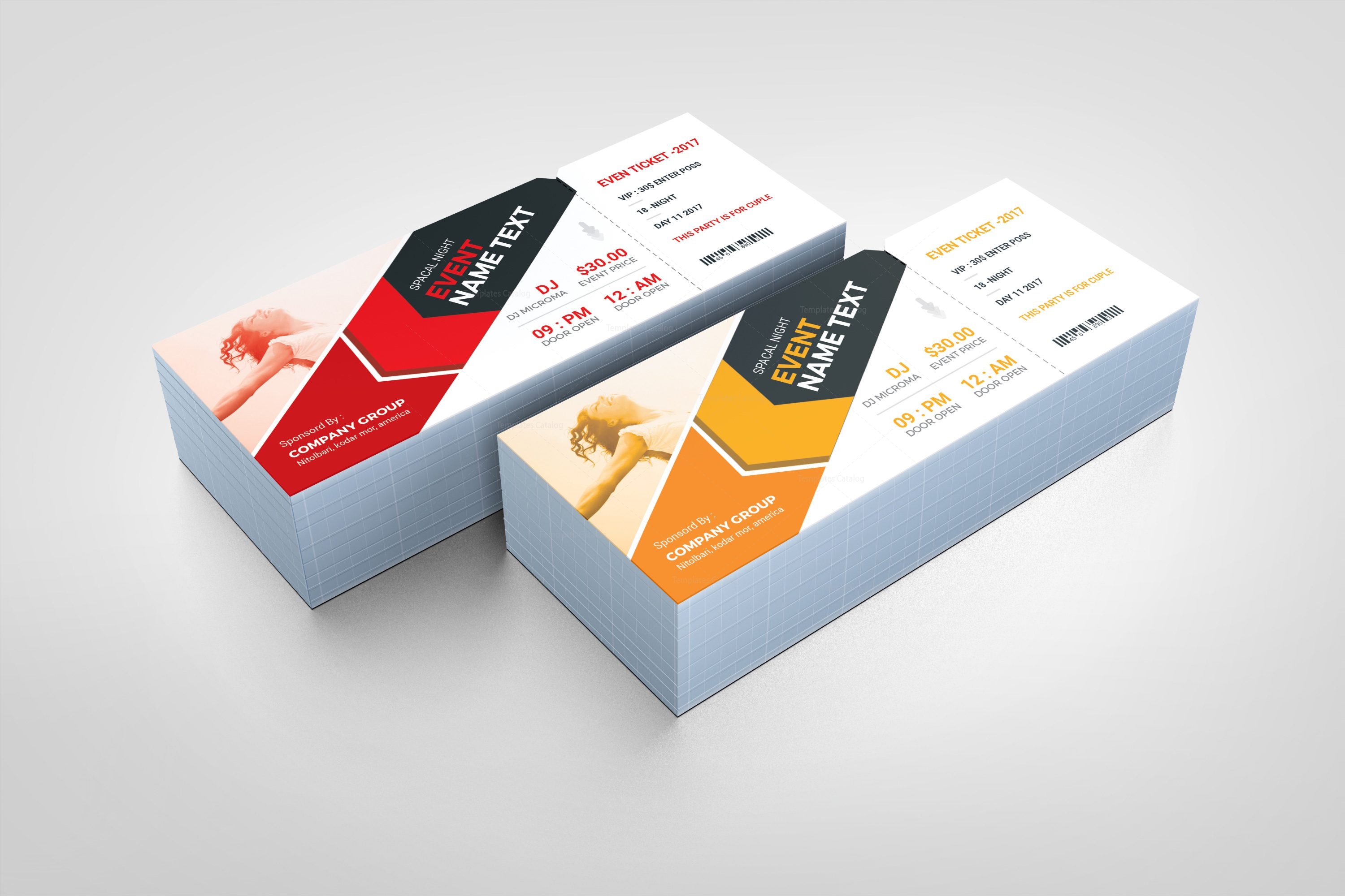 arrow elegant event ticket template 001239 template catalog