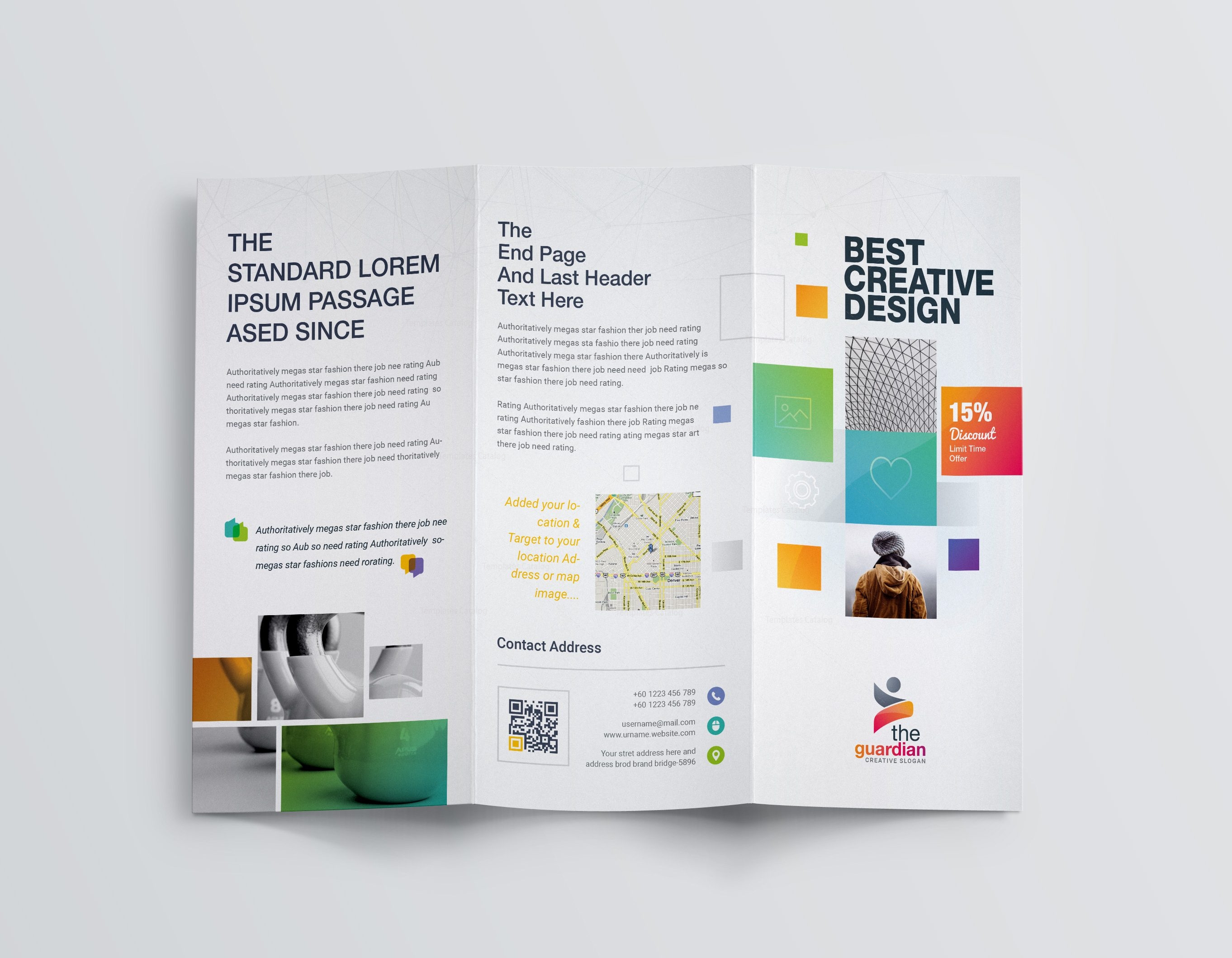 corporate tri fold brochure template