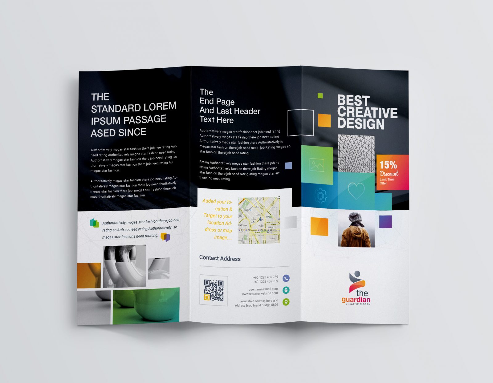 best creative corporate tri fold brochure template 001211 tri brochure template