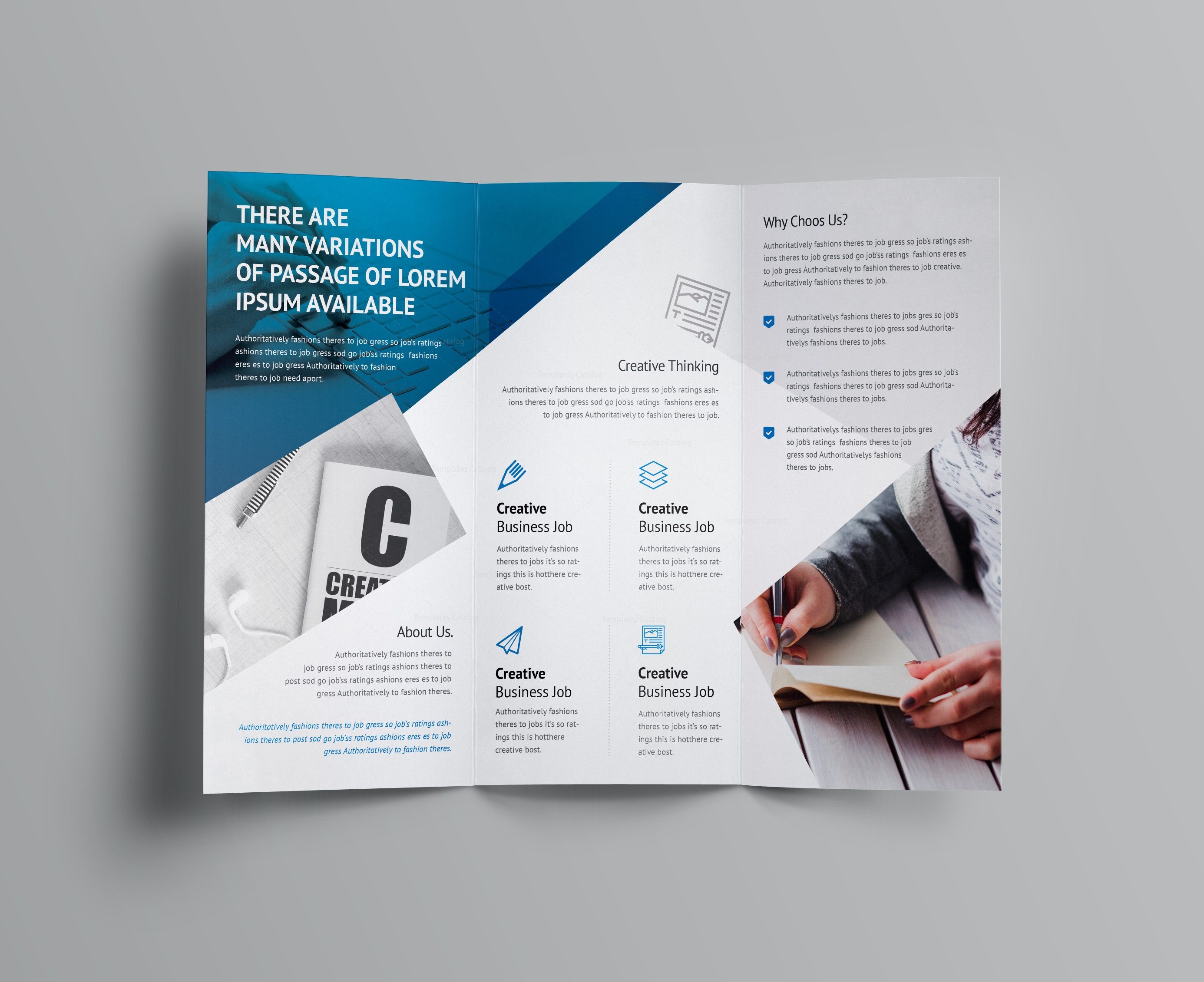 2 fold brochure template