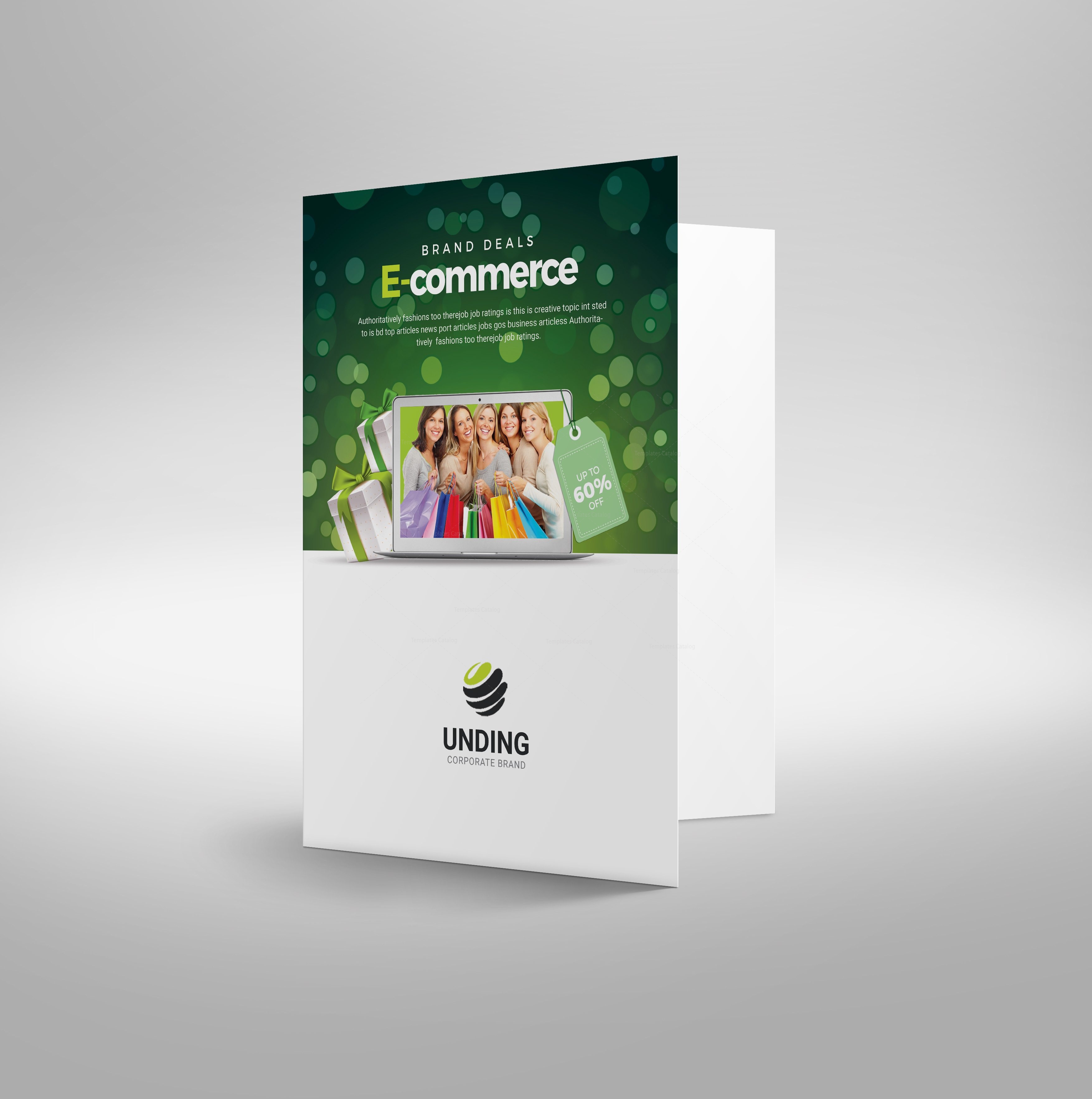 Commerce Elegant Corporate Presentation Folder Template 3