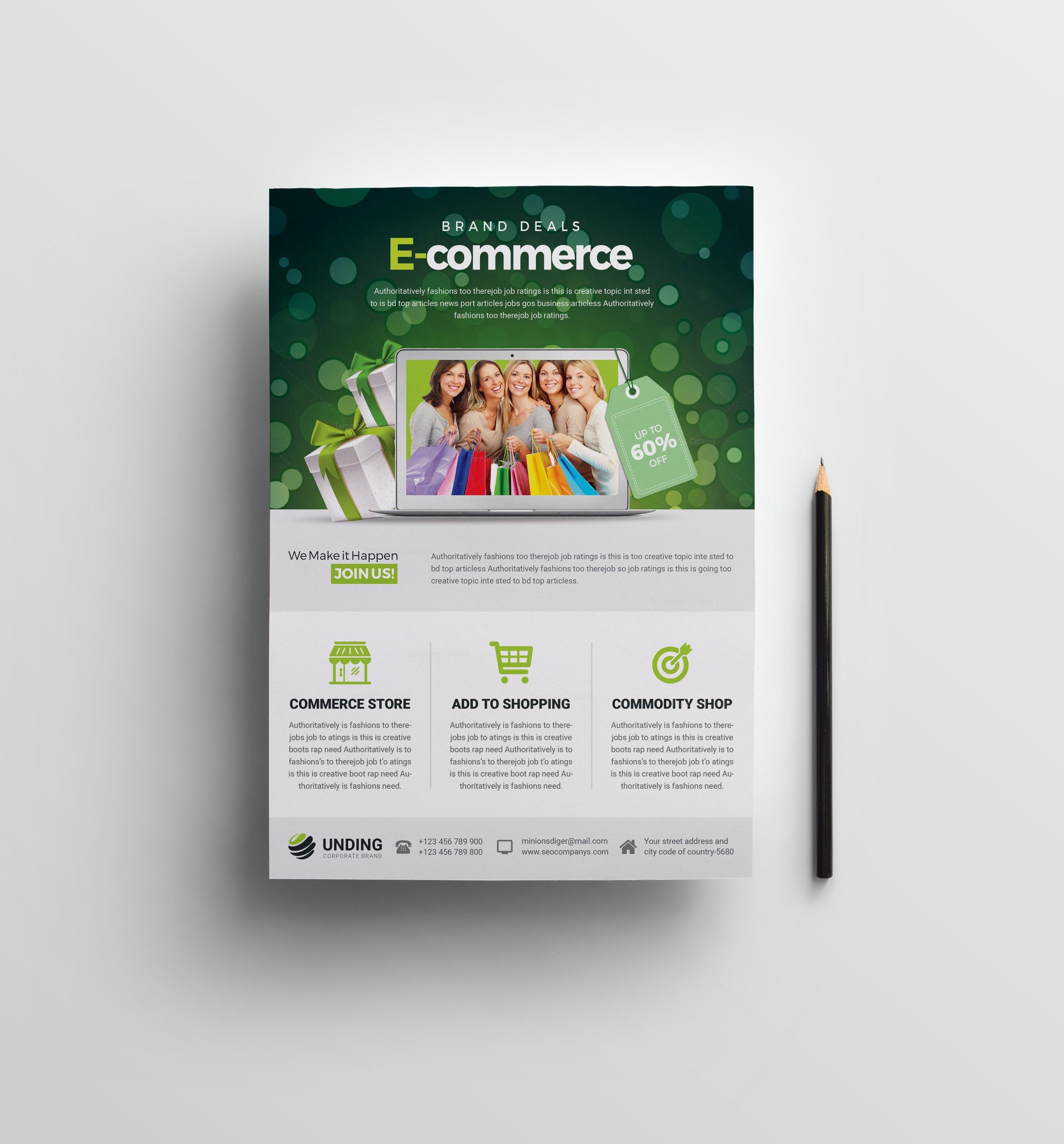 commerce elegant premium business flyer template 001068 template what to add to business flyer