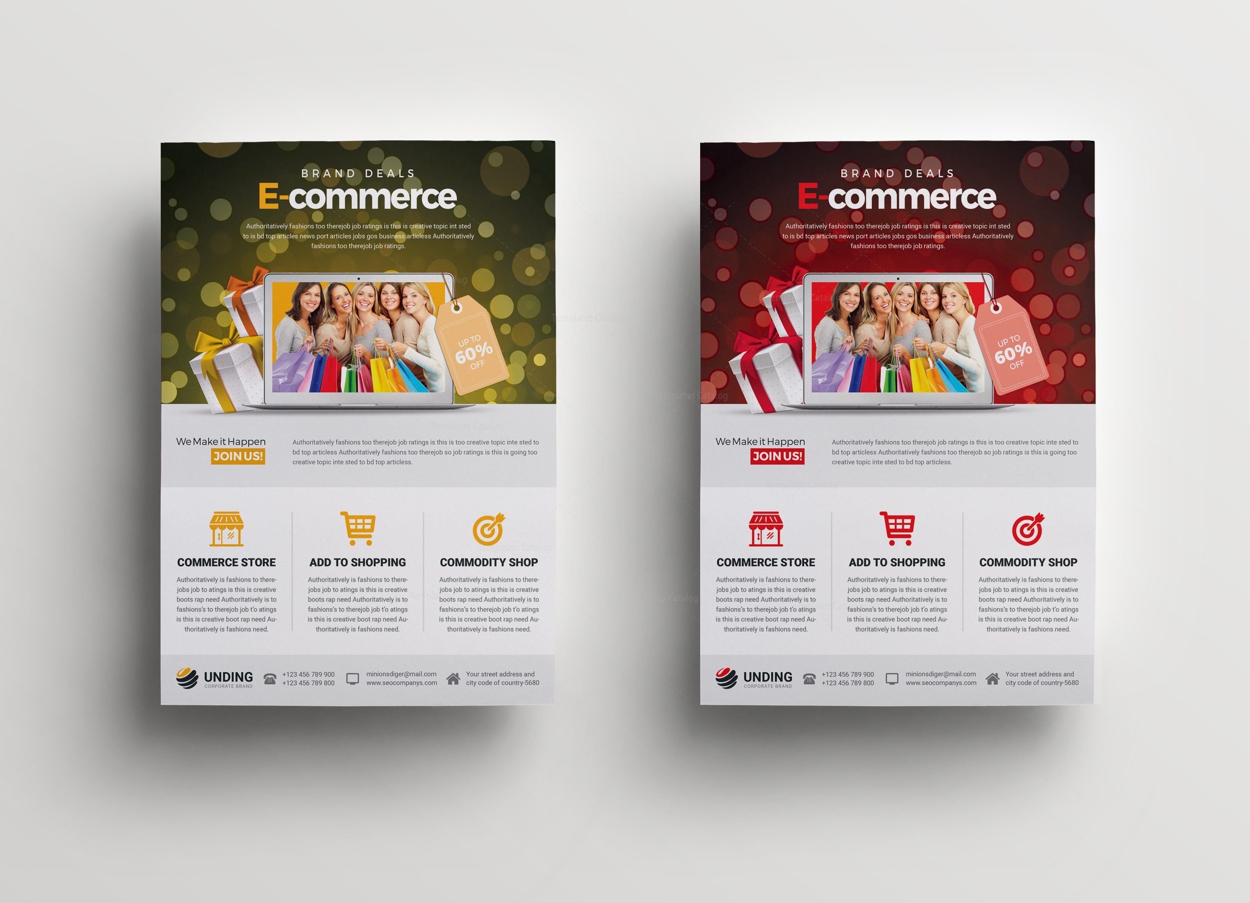 commerce elegant premium business flyer template 001068 template what to add to business flyer