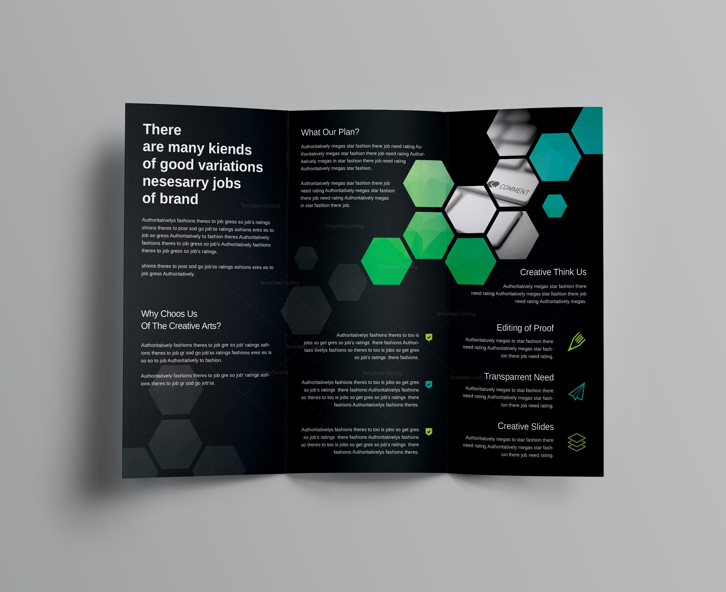 corporate tri fold brochure template