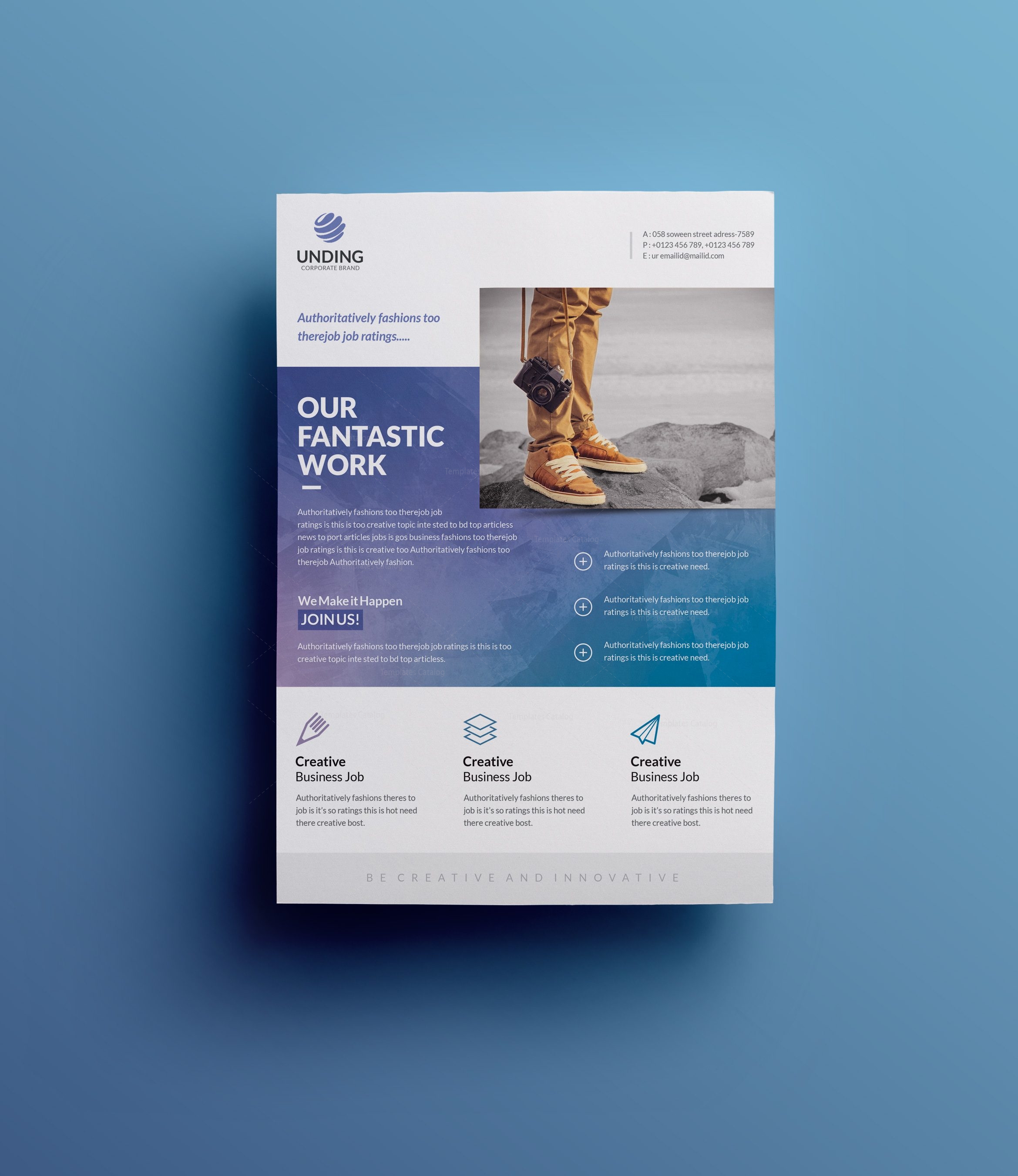 medusa elegant premium business flyer template 001059 template catalog business flyer templates
