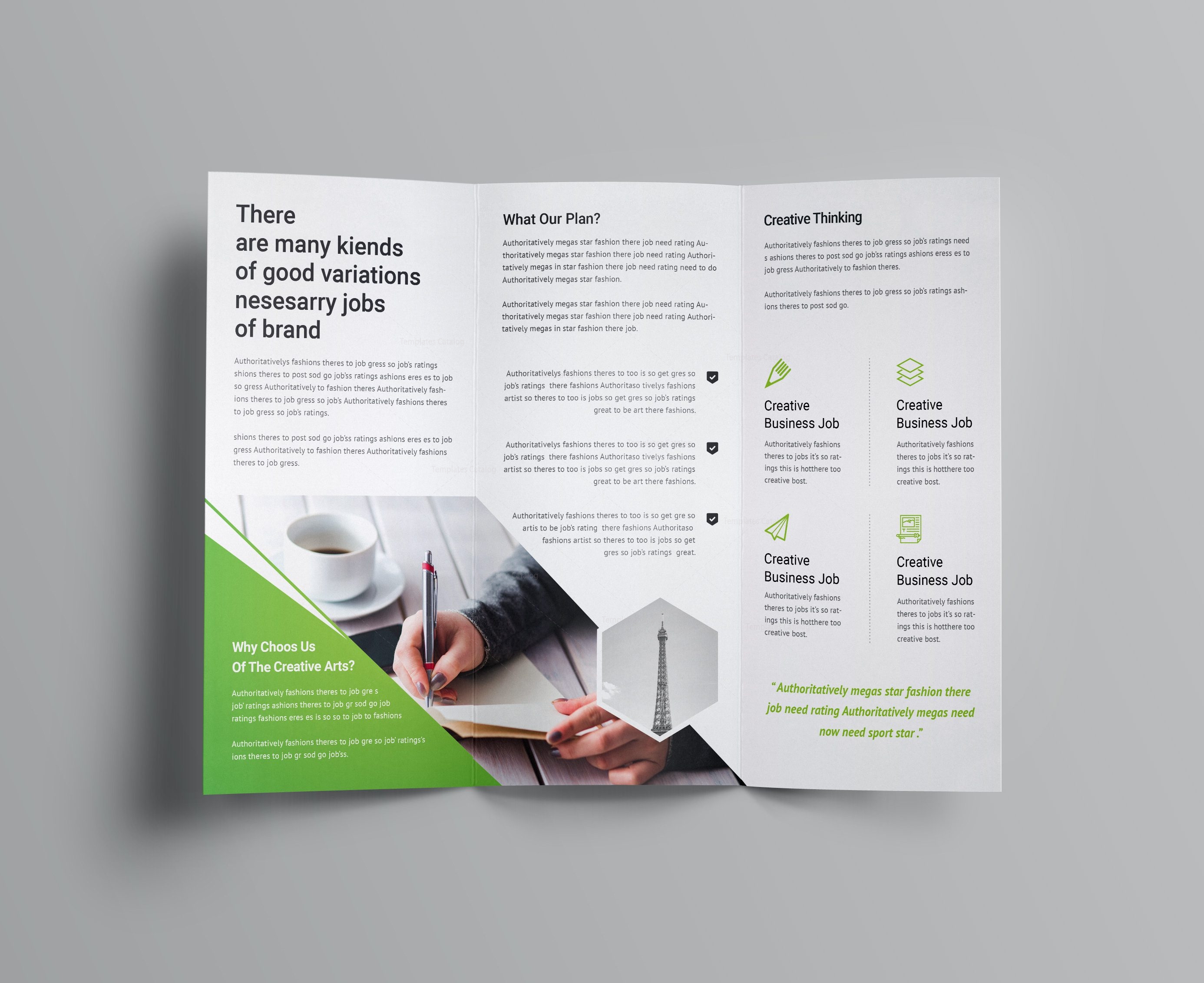 professional tri fold brochure templates