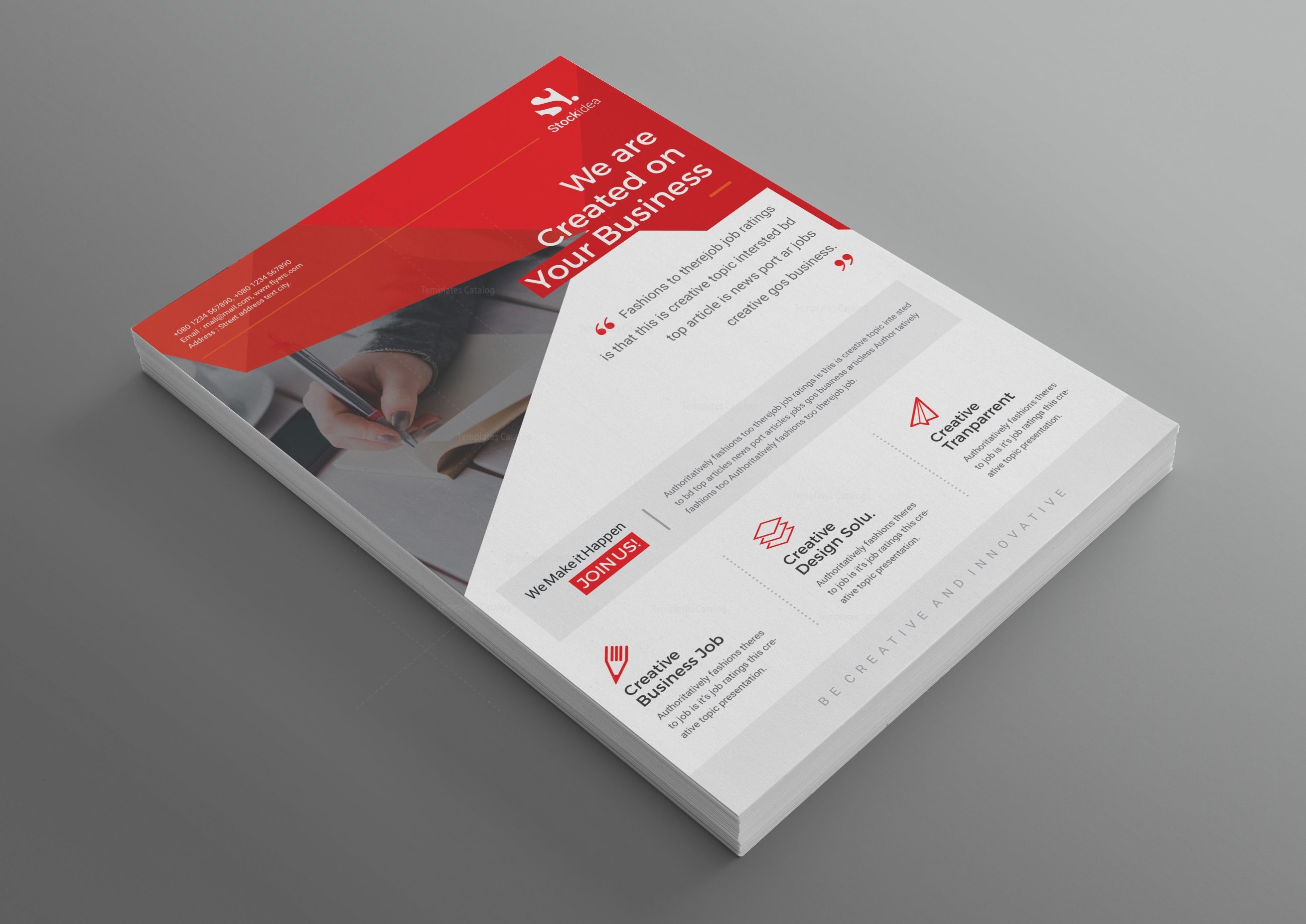 pegasus modern professional business flyer template 001043 mail out flyer templates