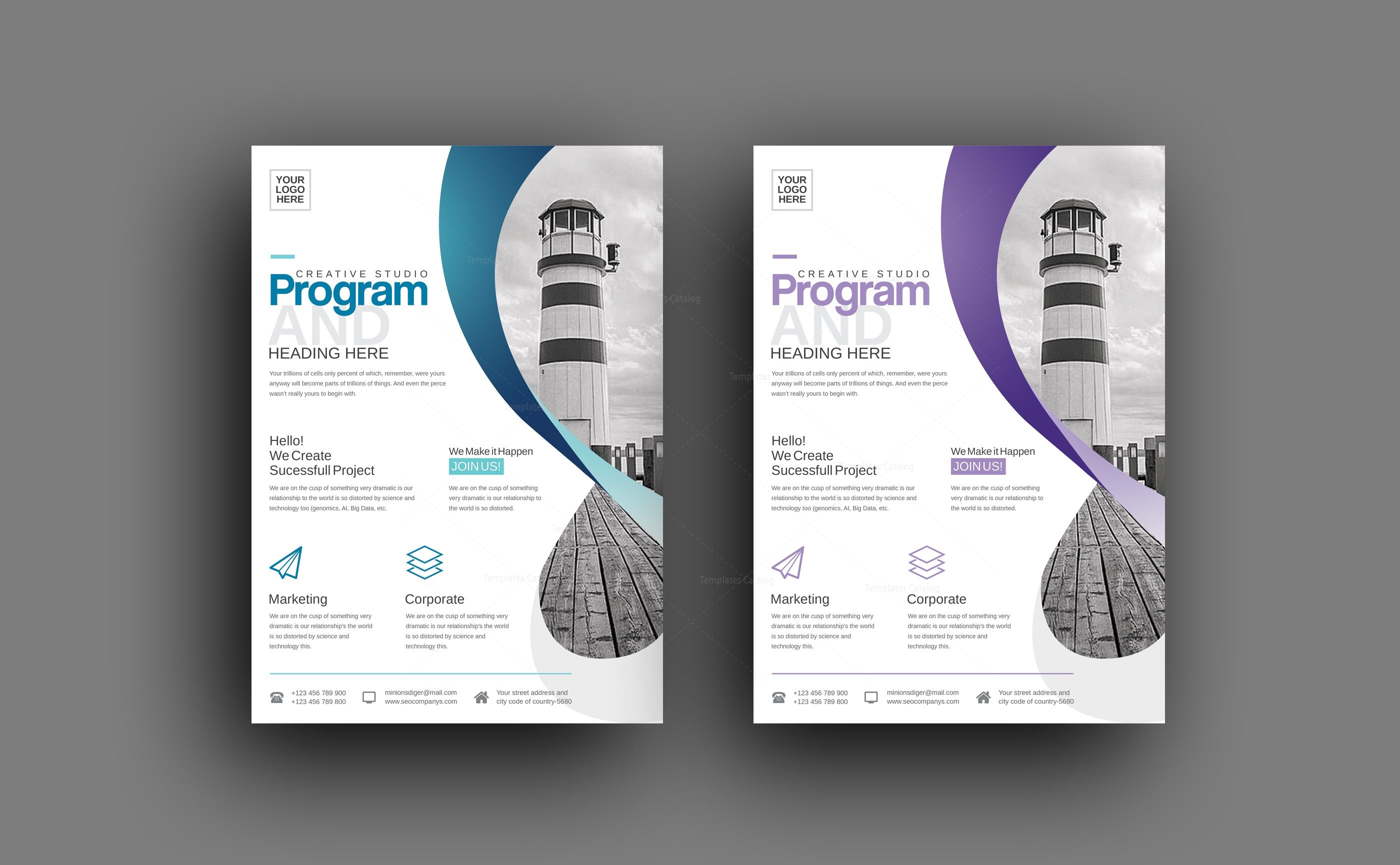 program pamphlet template