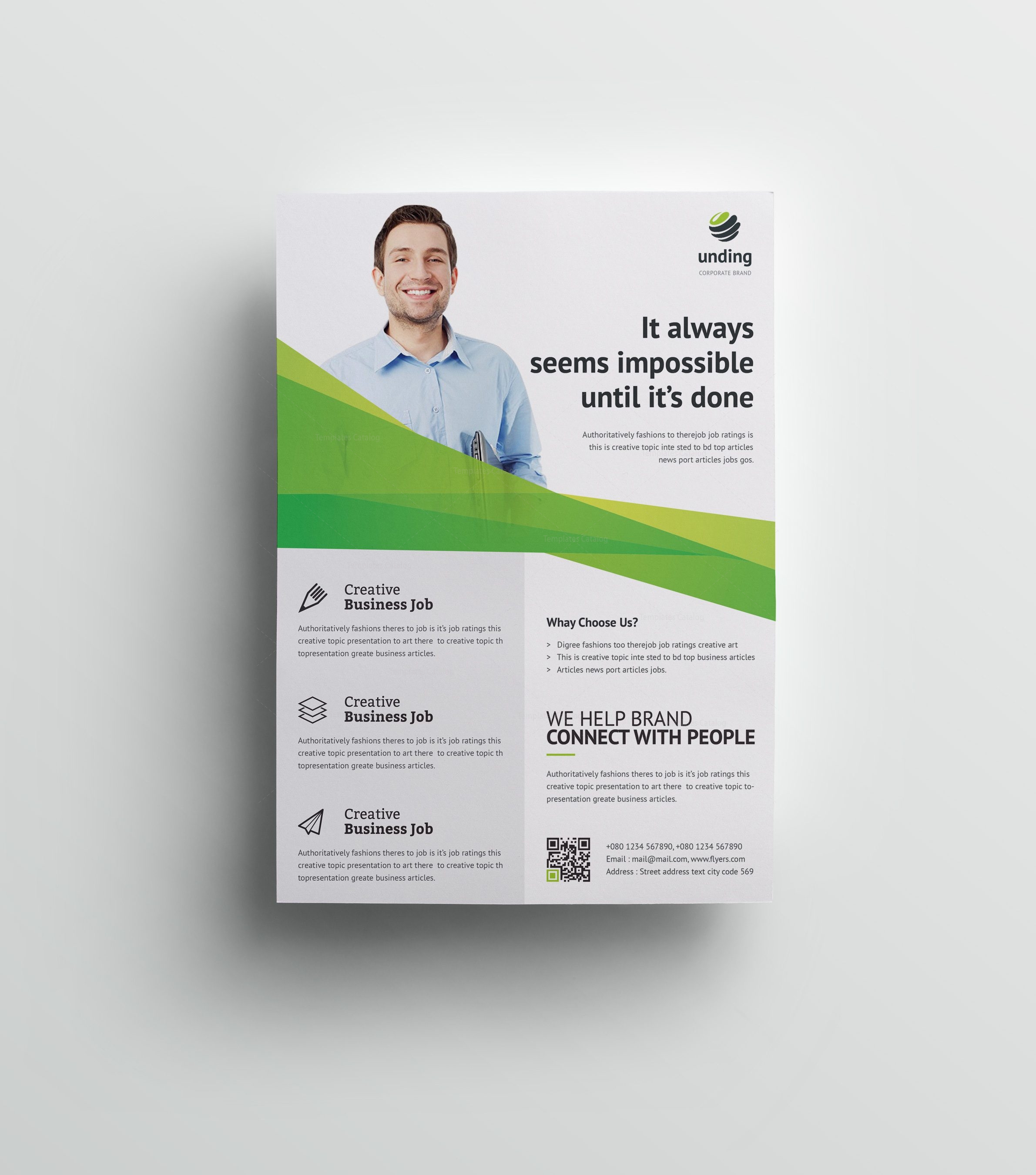 unicorn elegant premium business flyer template 001061 template mail out flyer templates